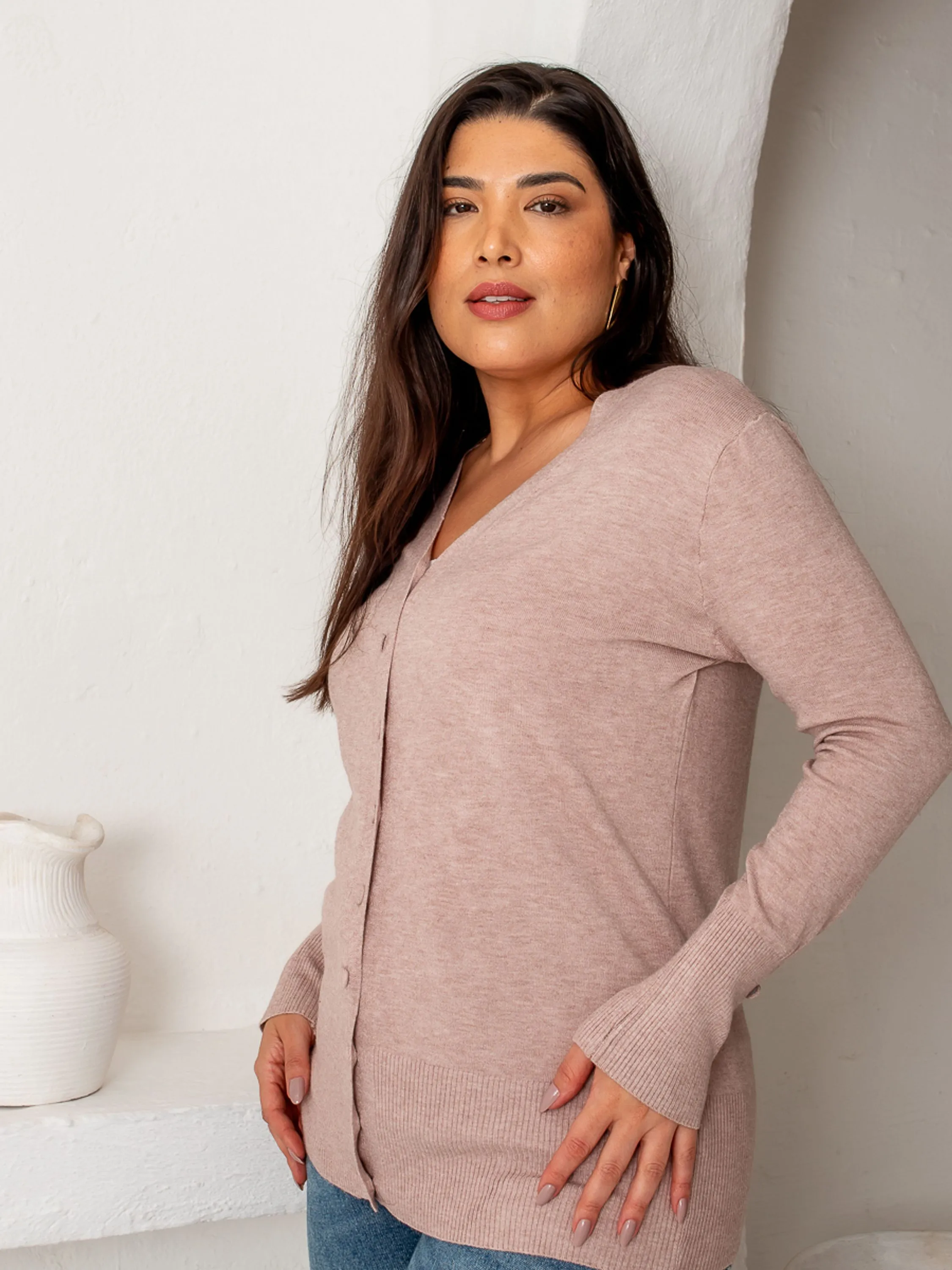 - CARDIGÃ PLUS SIZE BOTÕES - pl6009