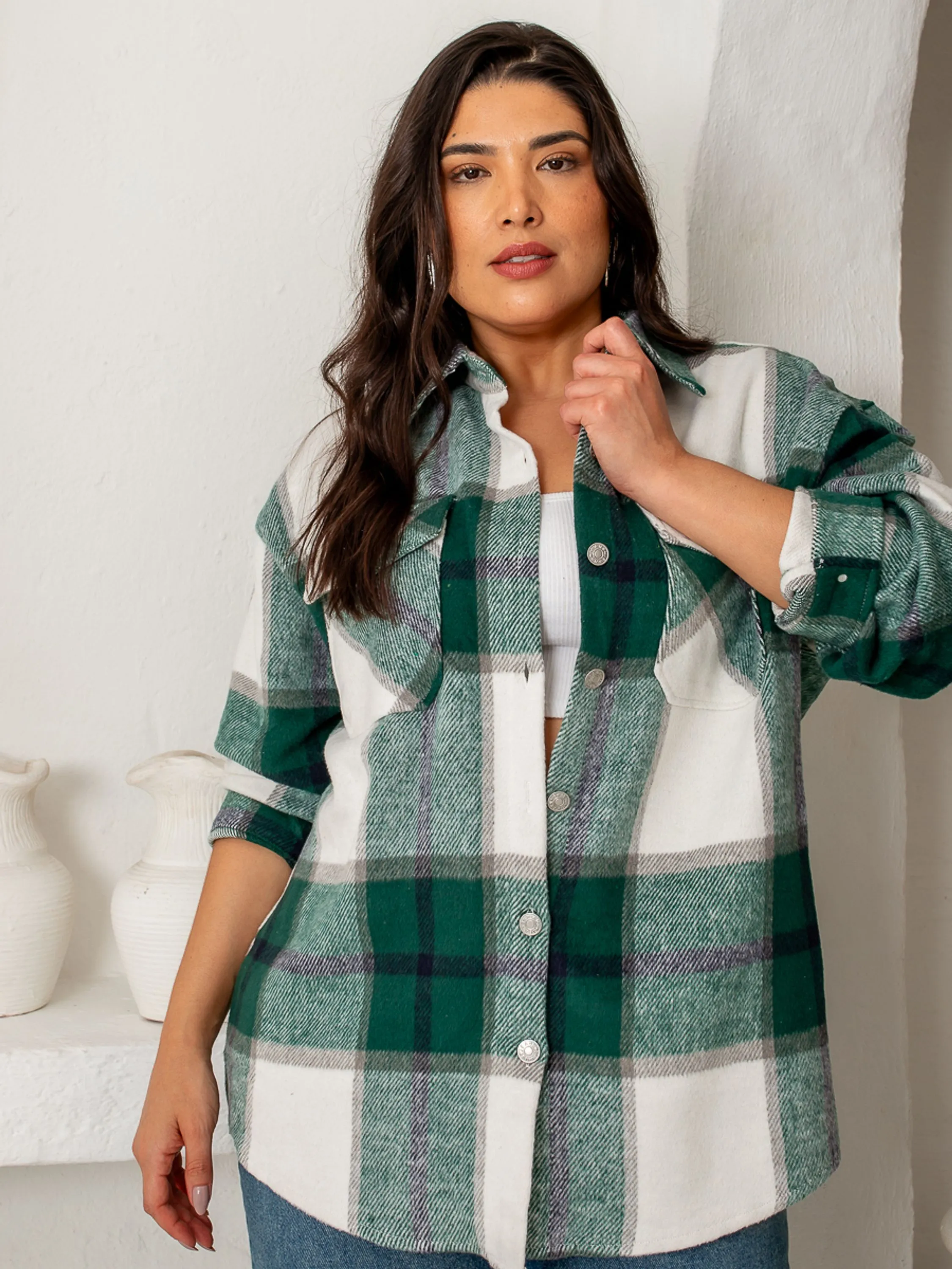 CAMISA FLANELADA XADREZ PLUS SIZE - PL205