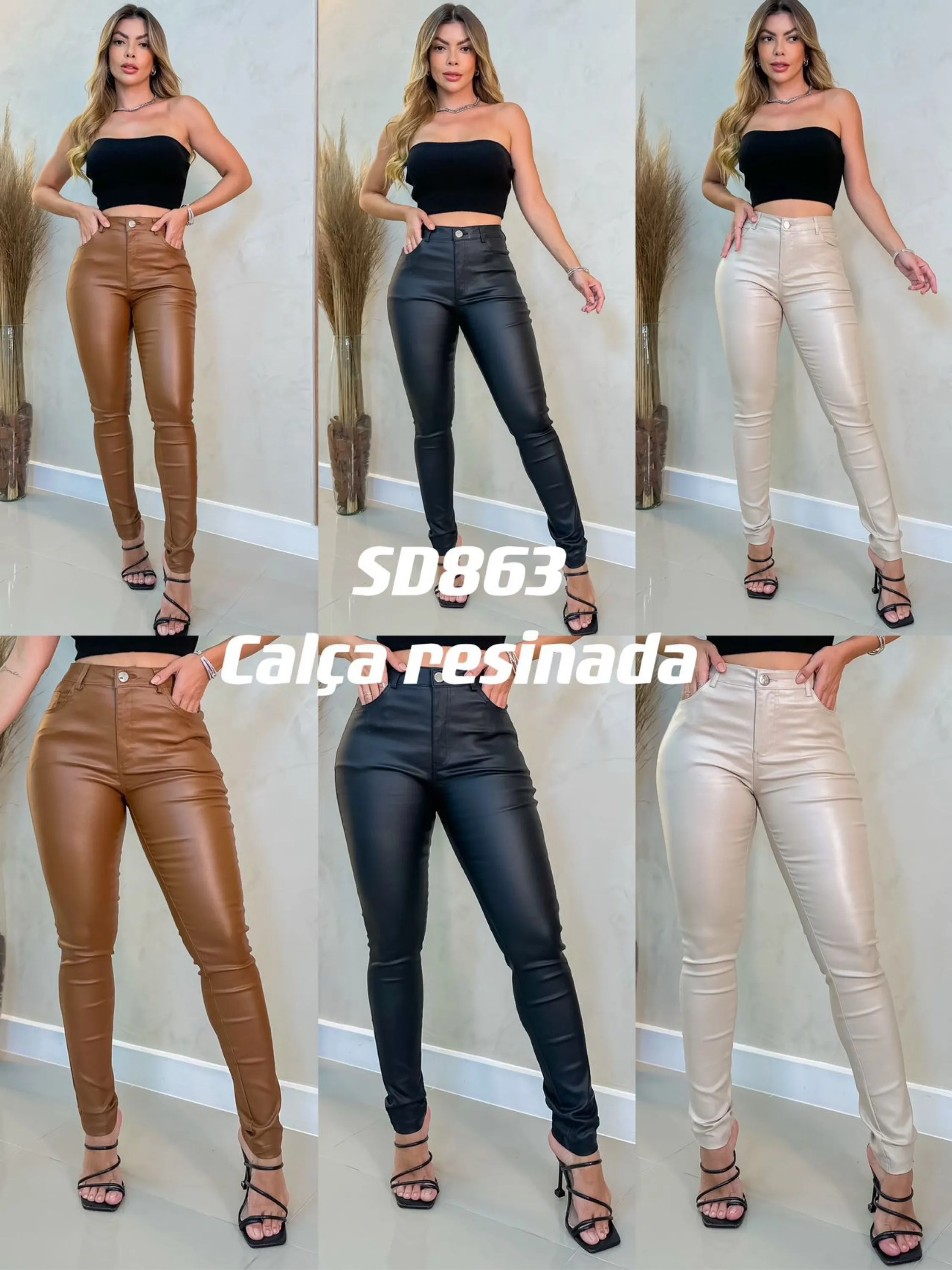 Calça resinado