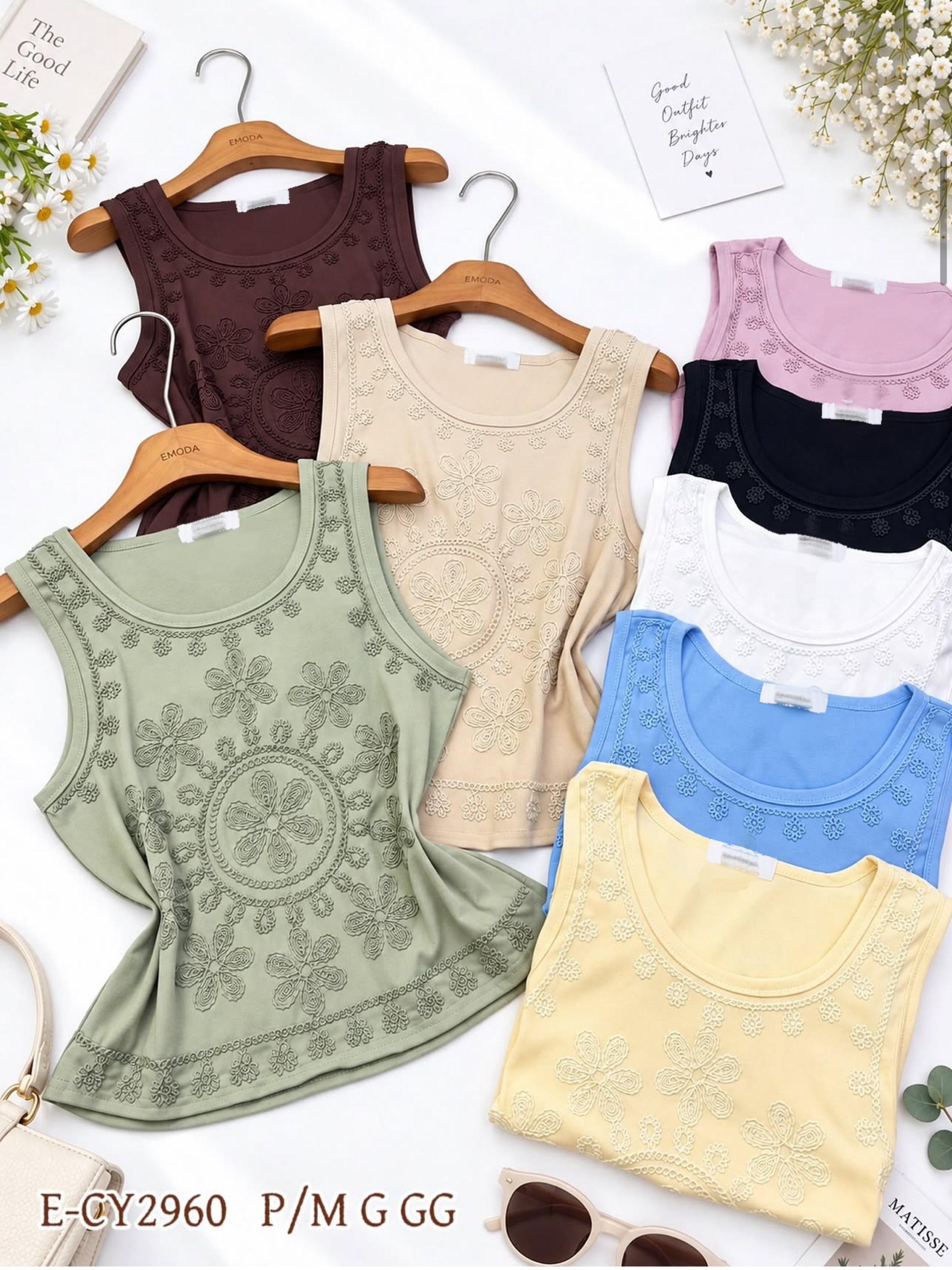 Blusa de algodão com bordado importado Pedro ji