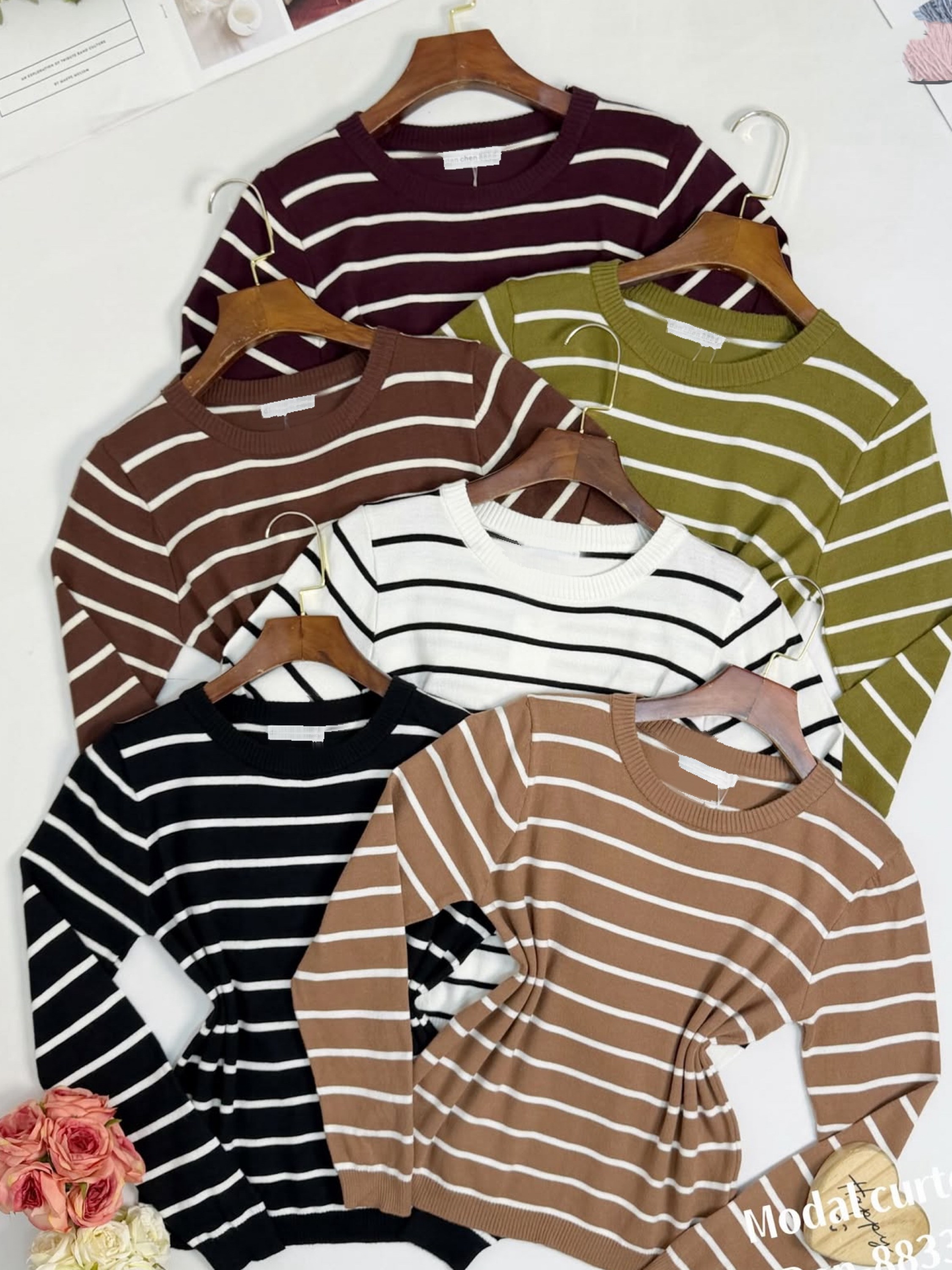 Blusa de listrada lãzinha importado pedro ji