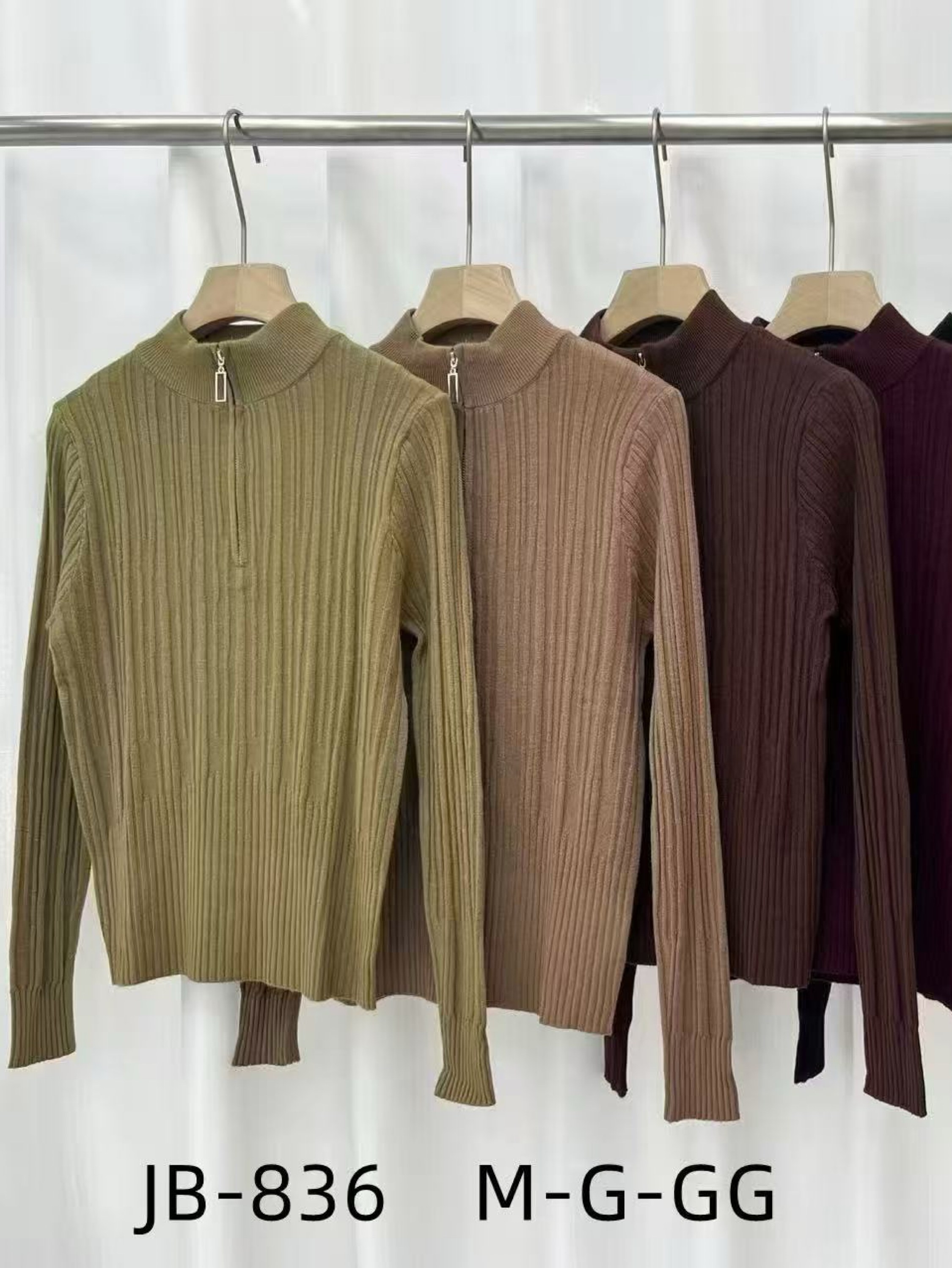 Blusa com zíper modal macio importado pedro ji