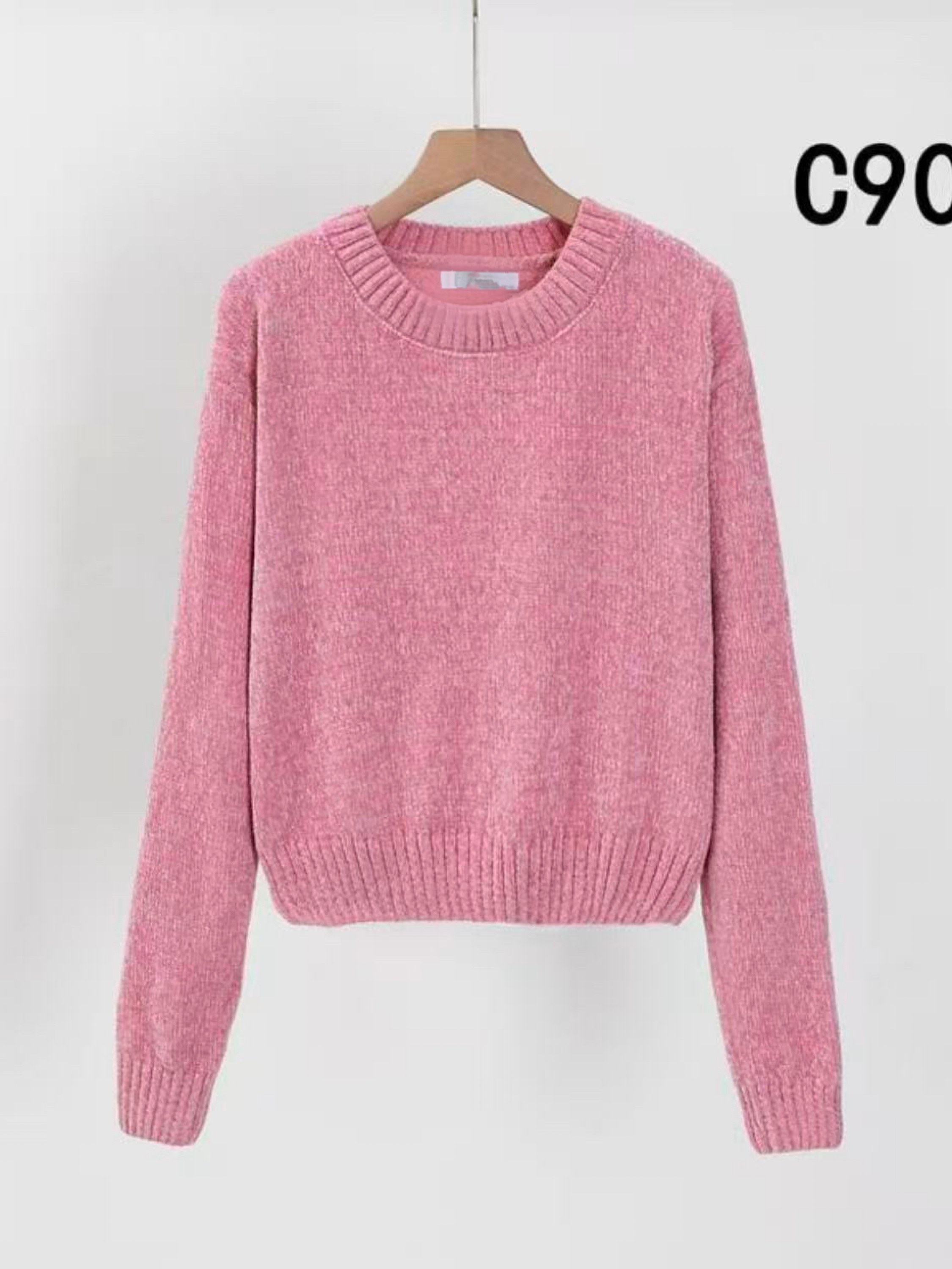 Blusa de cropped chenile importado pedro ji