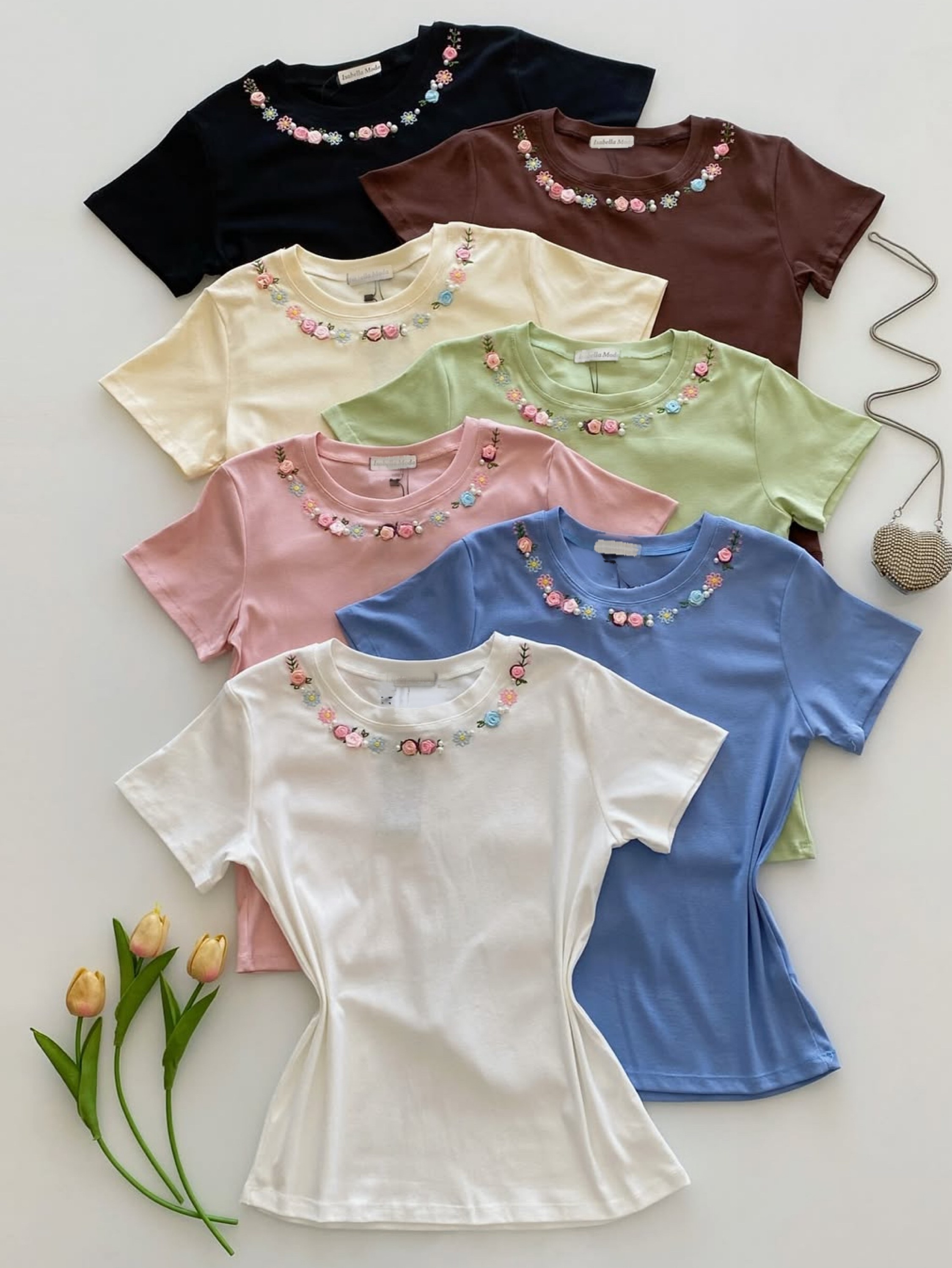 Blusa de algodão com bordado importado Pedro ji