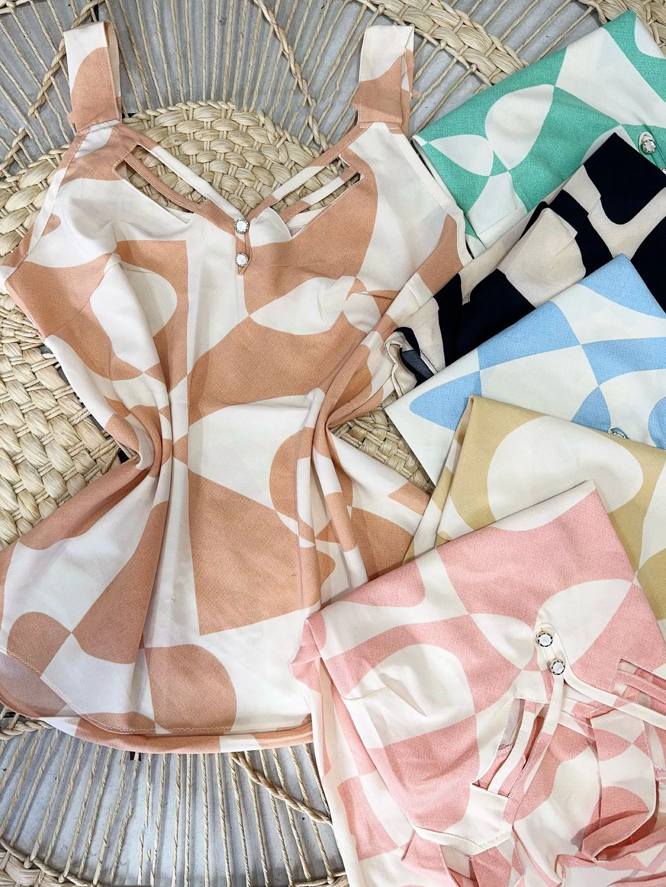 Regata de crepinho estampado pedro ji