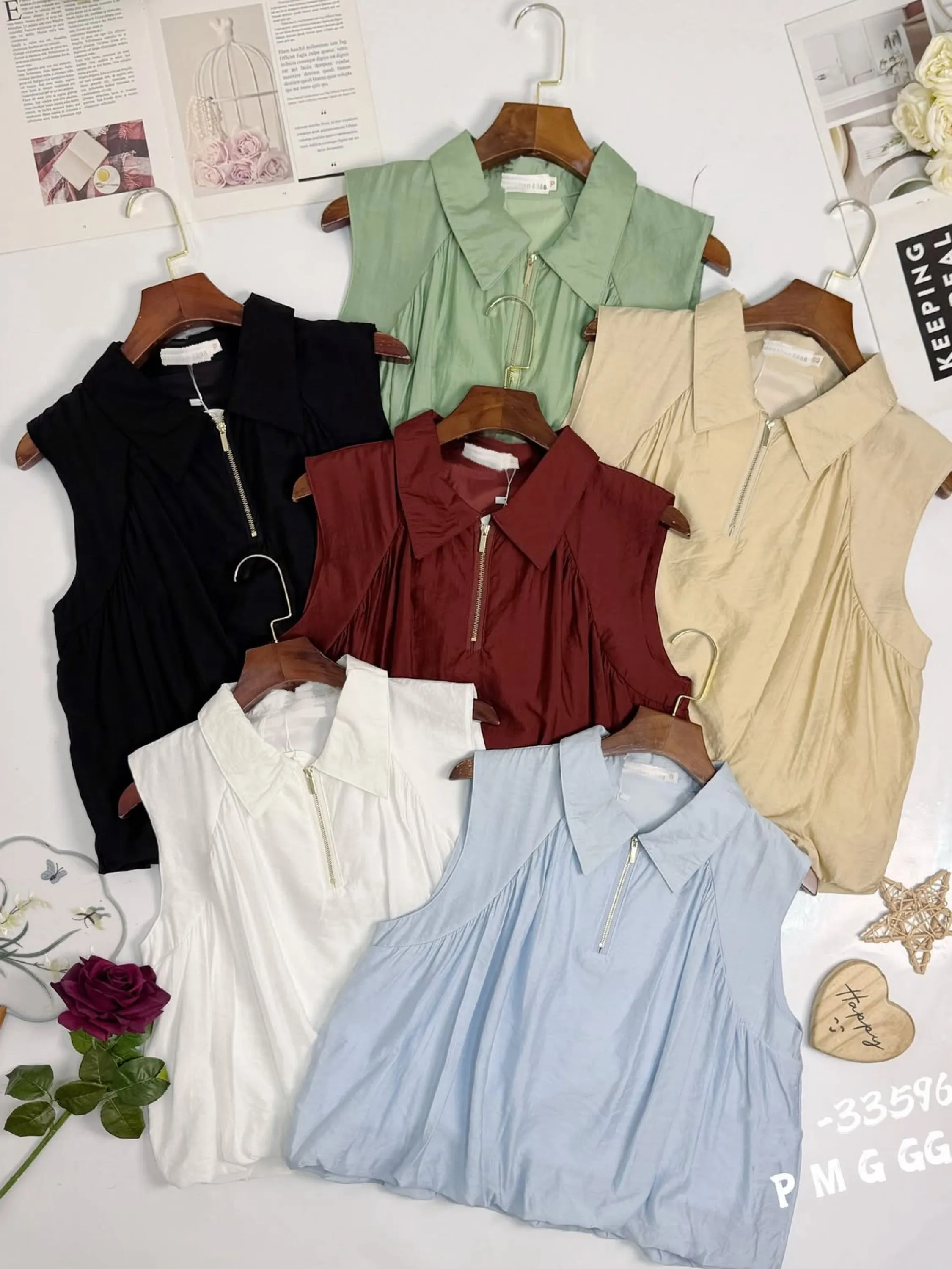 Blusa de camisa com zíper e forrado importado pedro ji