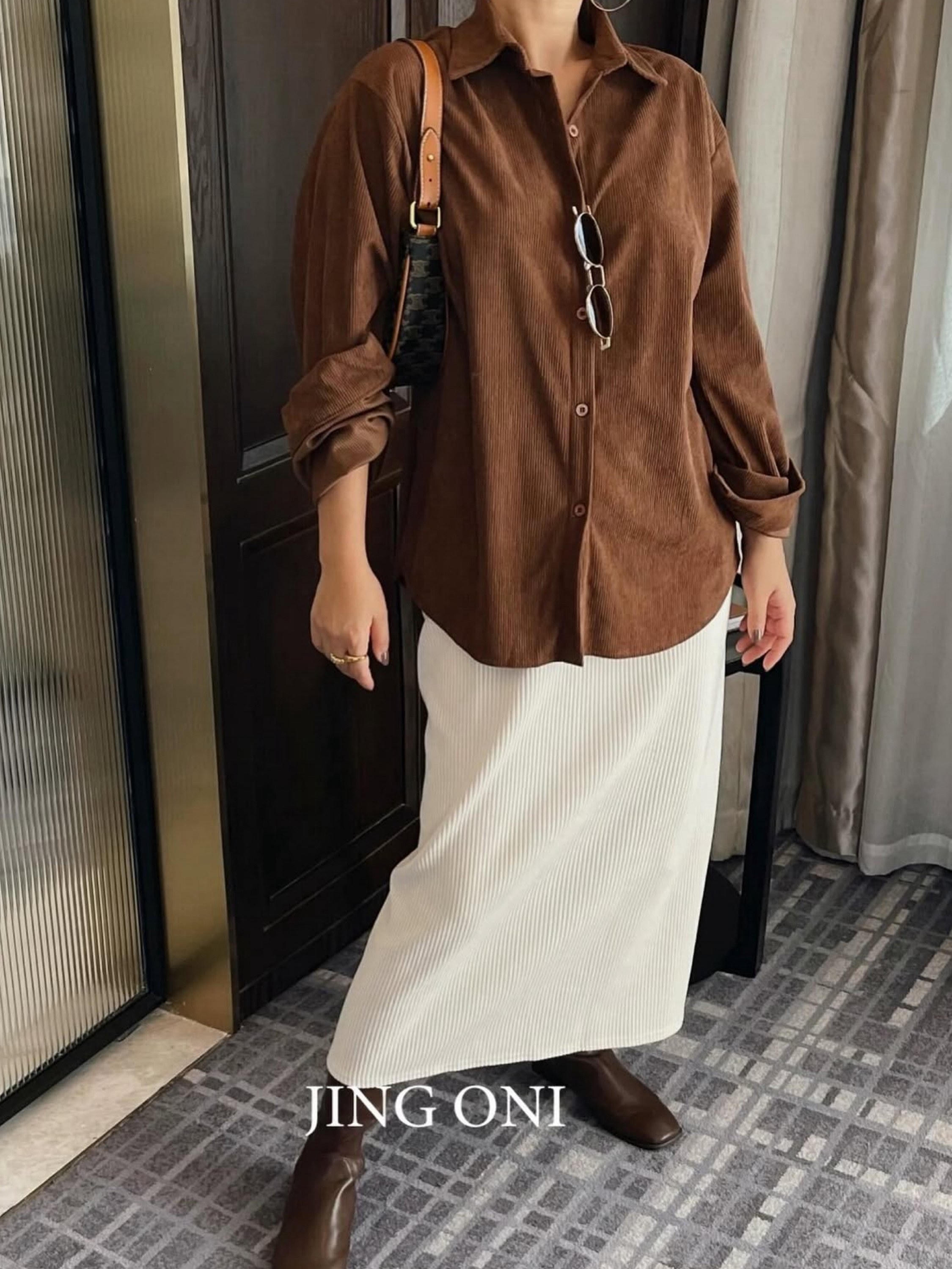 Camisa longa de veludo importado pedro ji