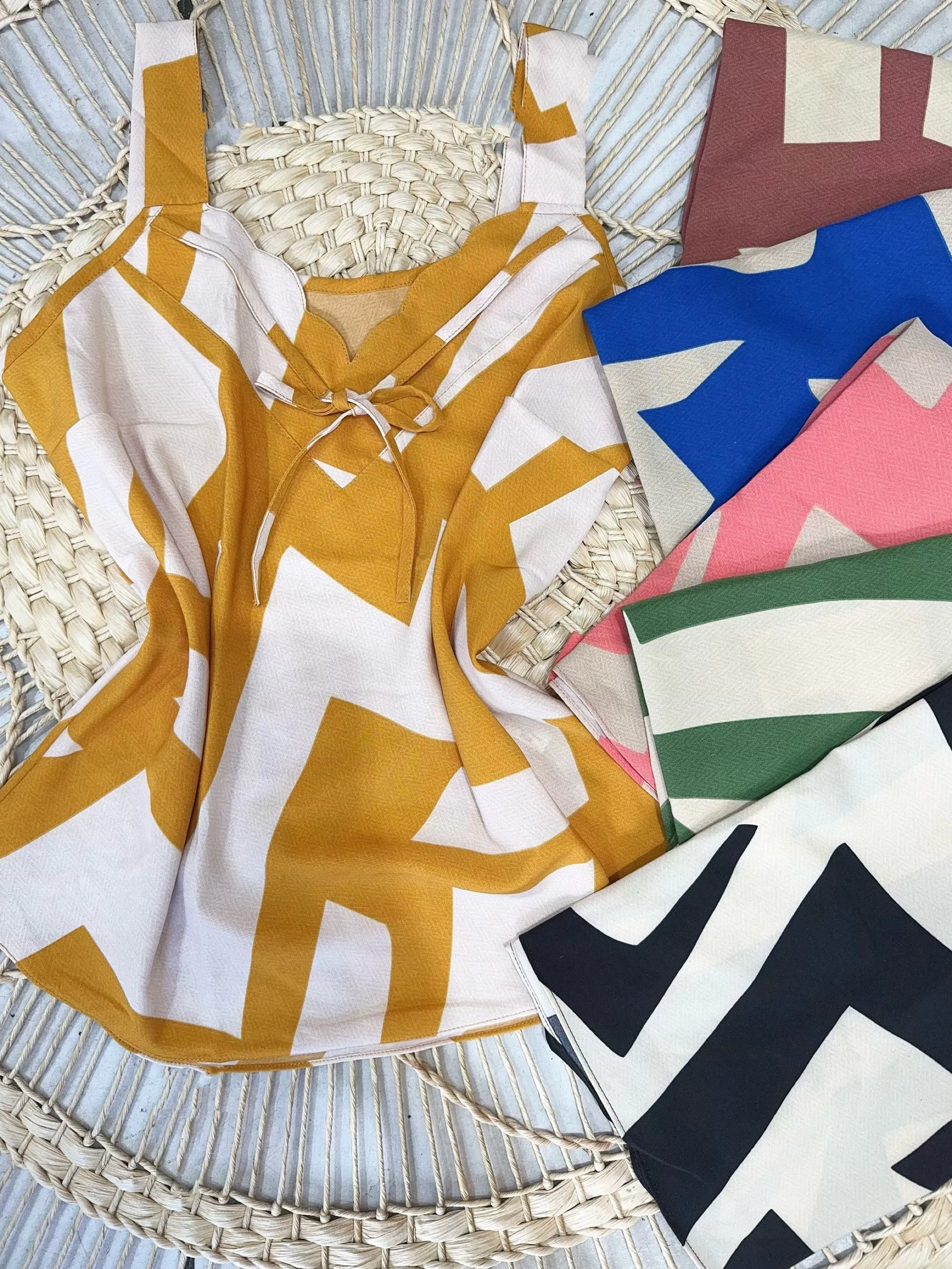 Regata de crepinho estampado pedro ji