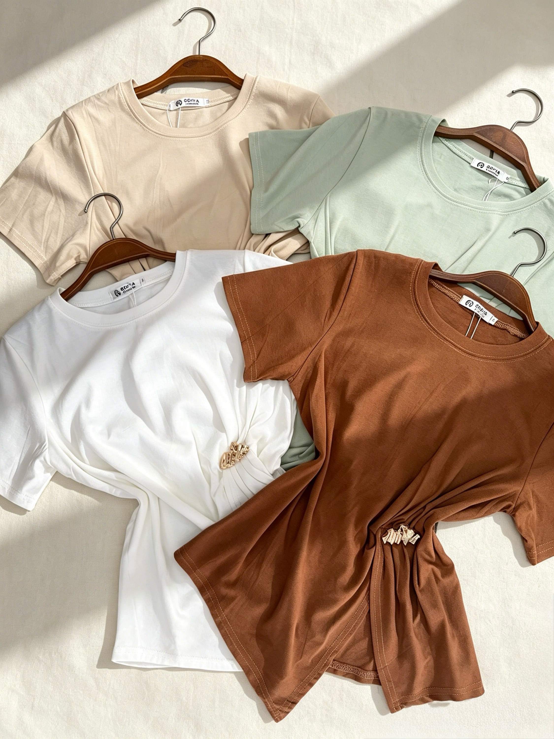 Blusa de algodão com fivela importado Pedro ji