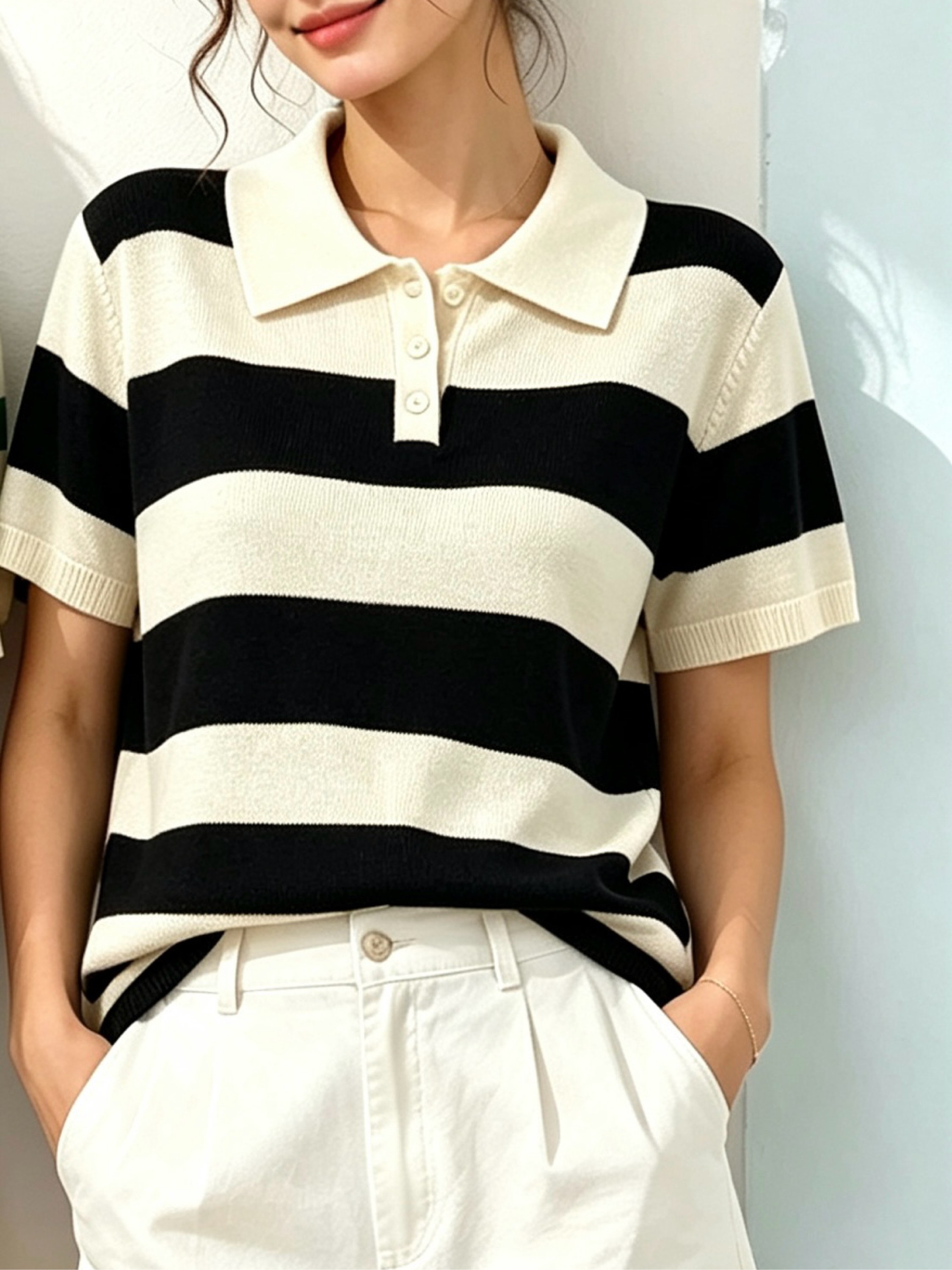 Blusa de modal fresquinho listrada importado  ji