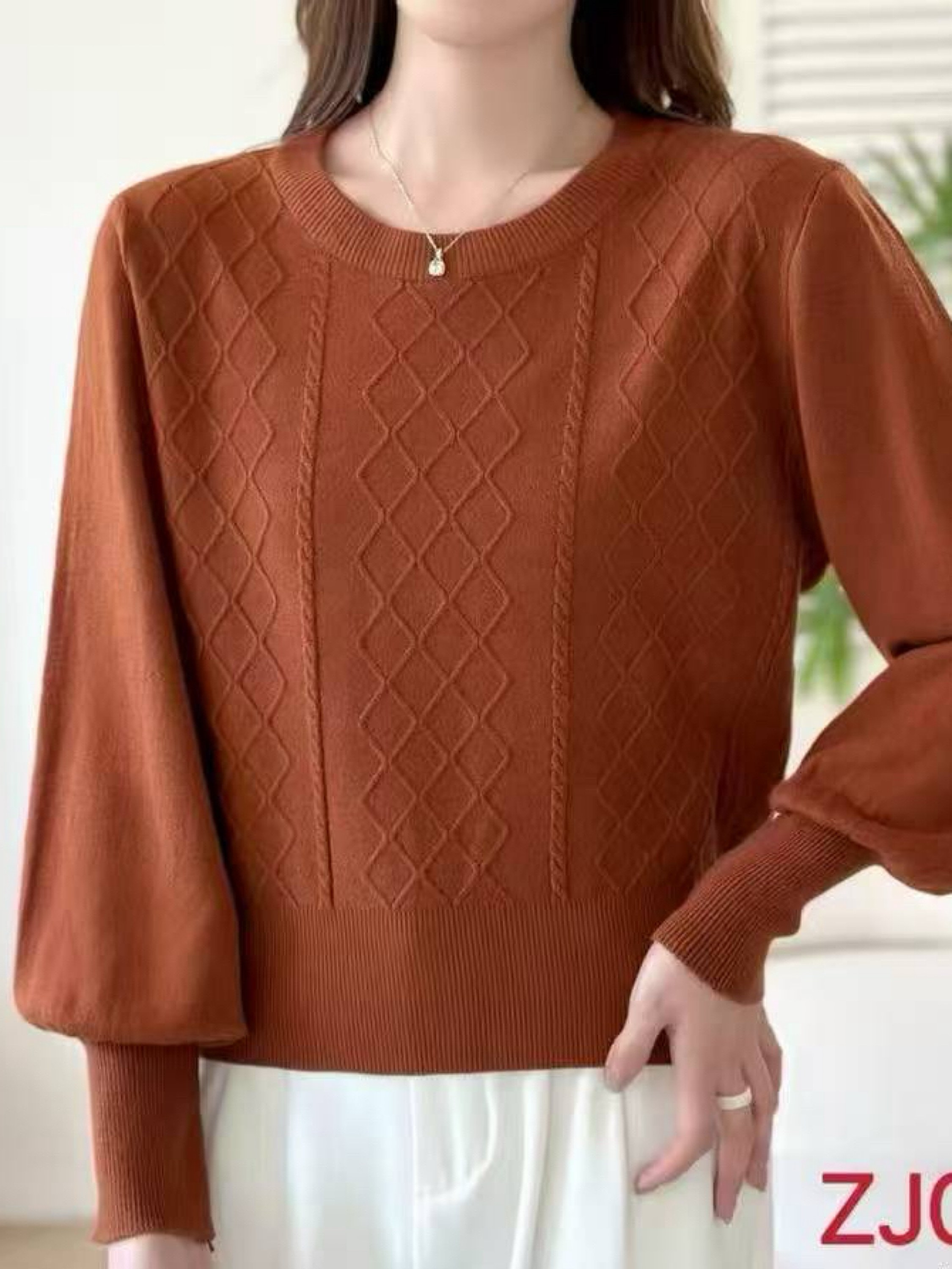 Blusa de modal manga bufante importado pedro ji