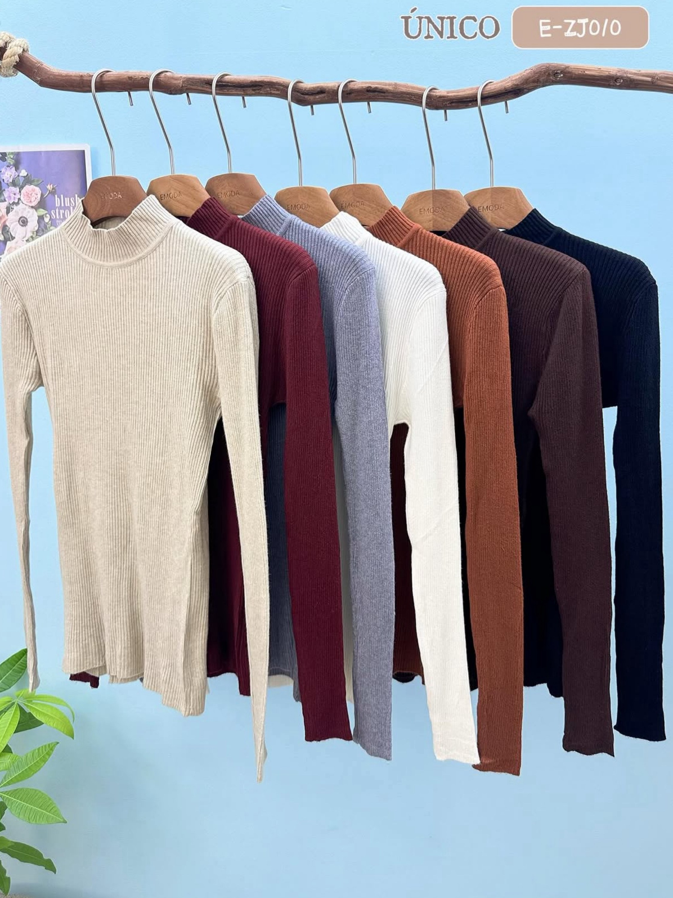 Blusa de modal básica importado pedro ji