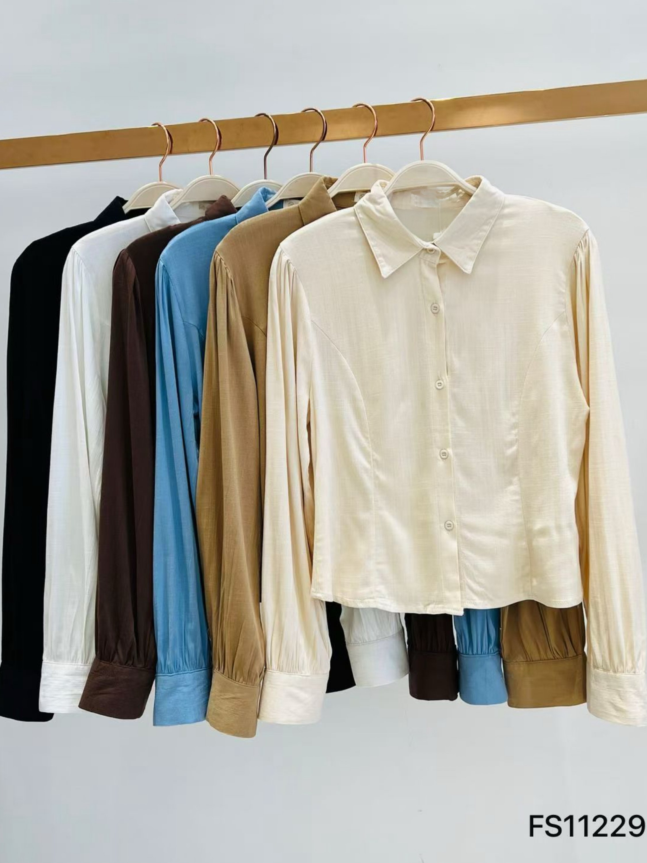 Blusa de camisa linho com elastano importado pedroji