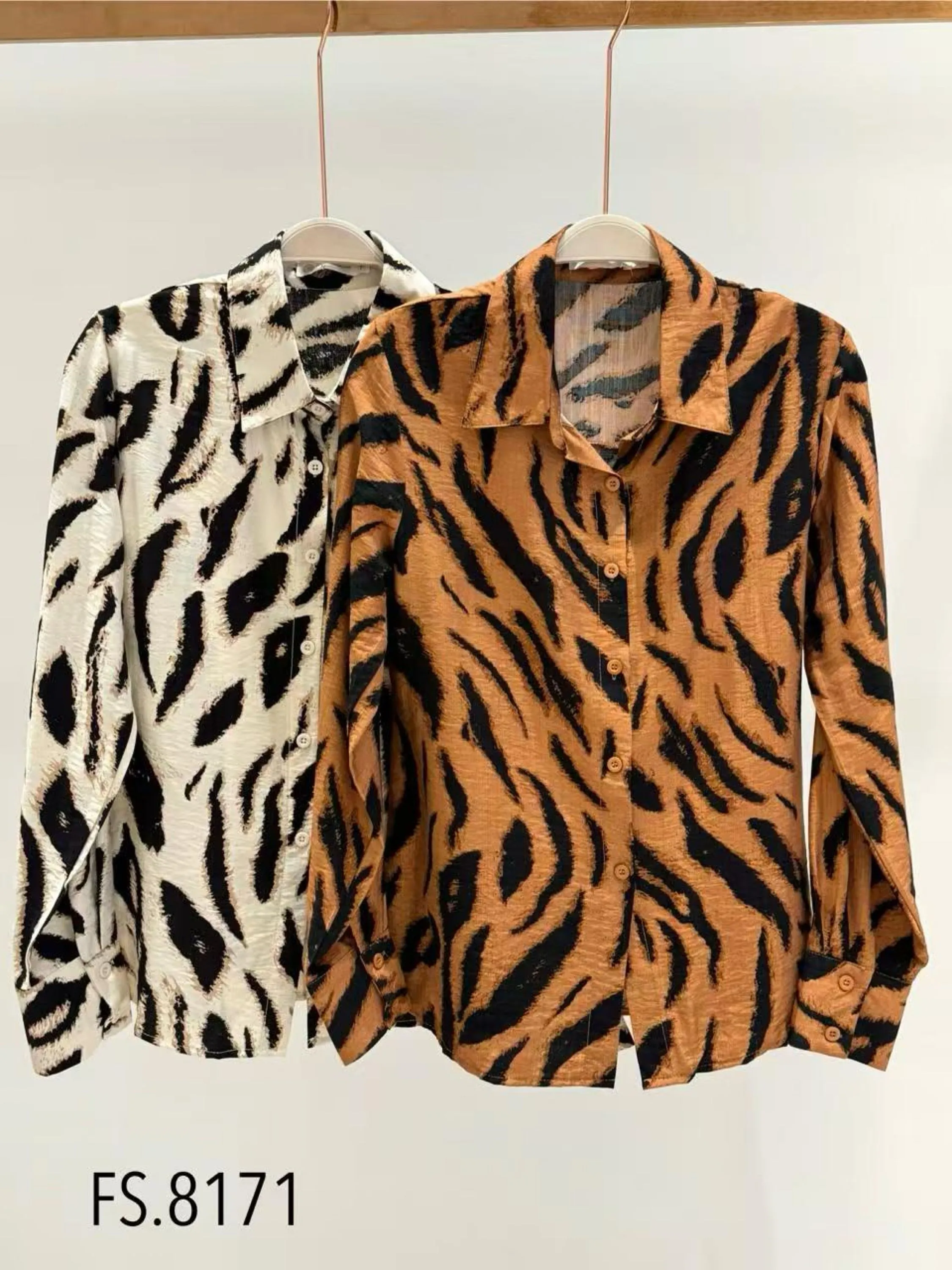 Blusa camisa manga longa zebra importado pedro ji