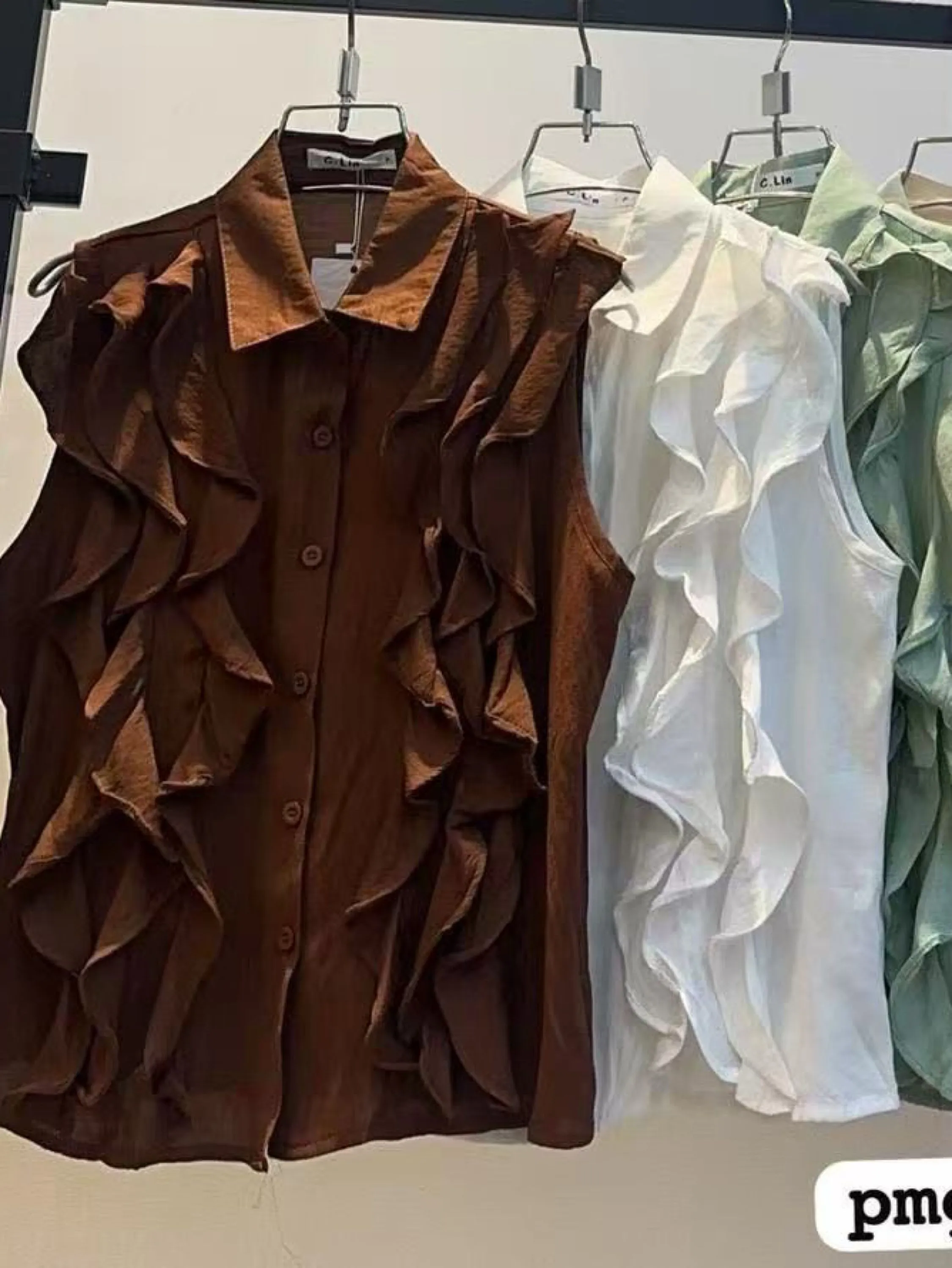 Blusa de babado importado pedro ji