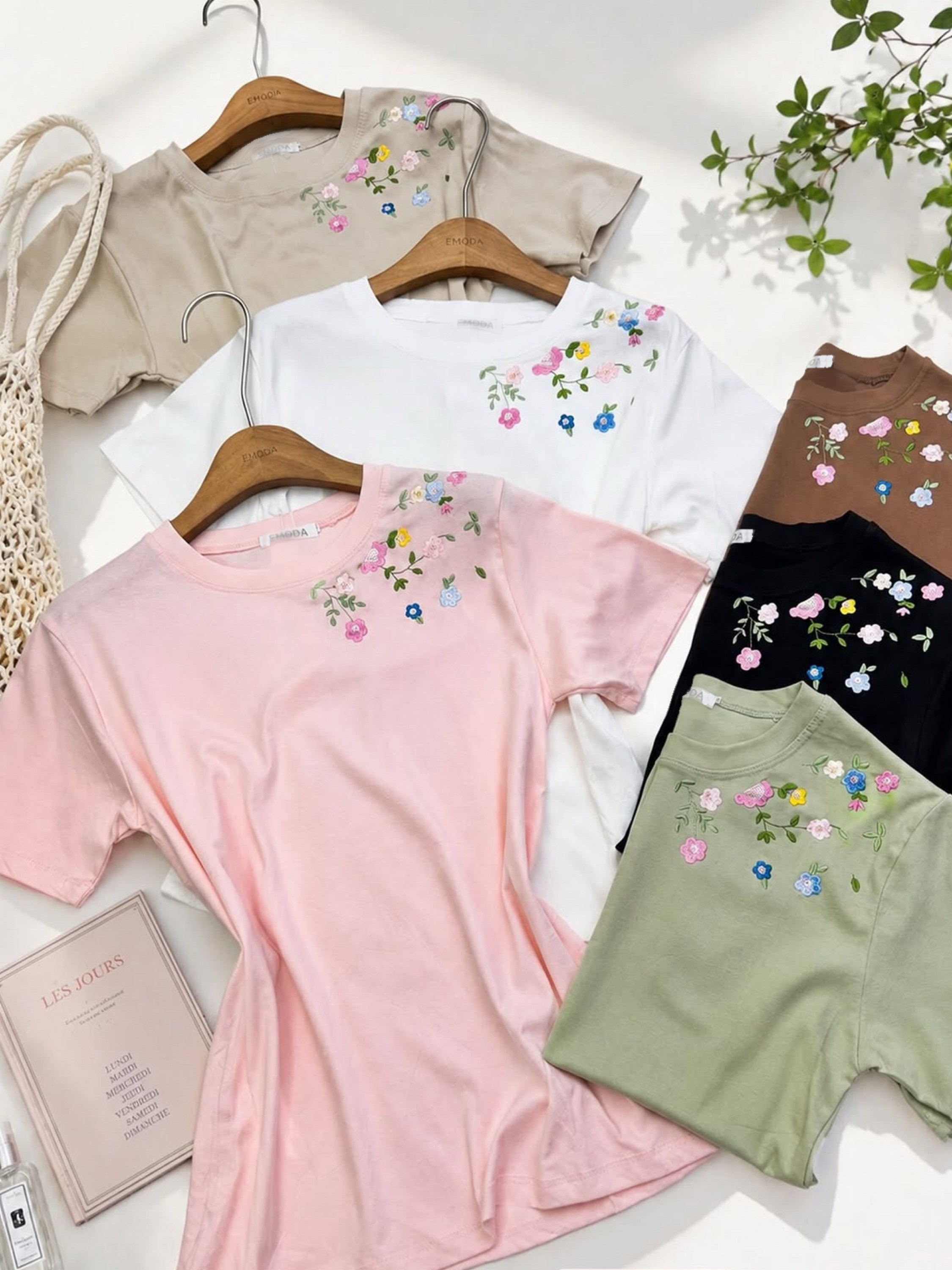 Blusa de algodão com bordado importado Pedro ji