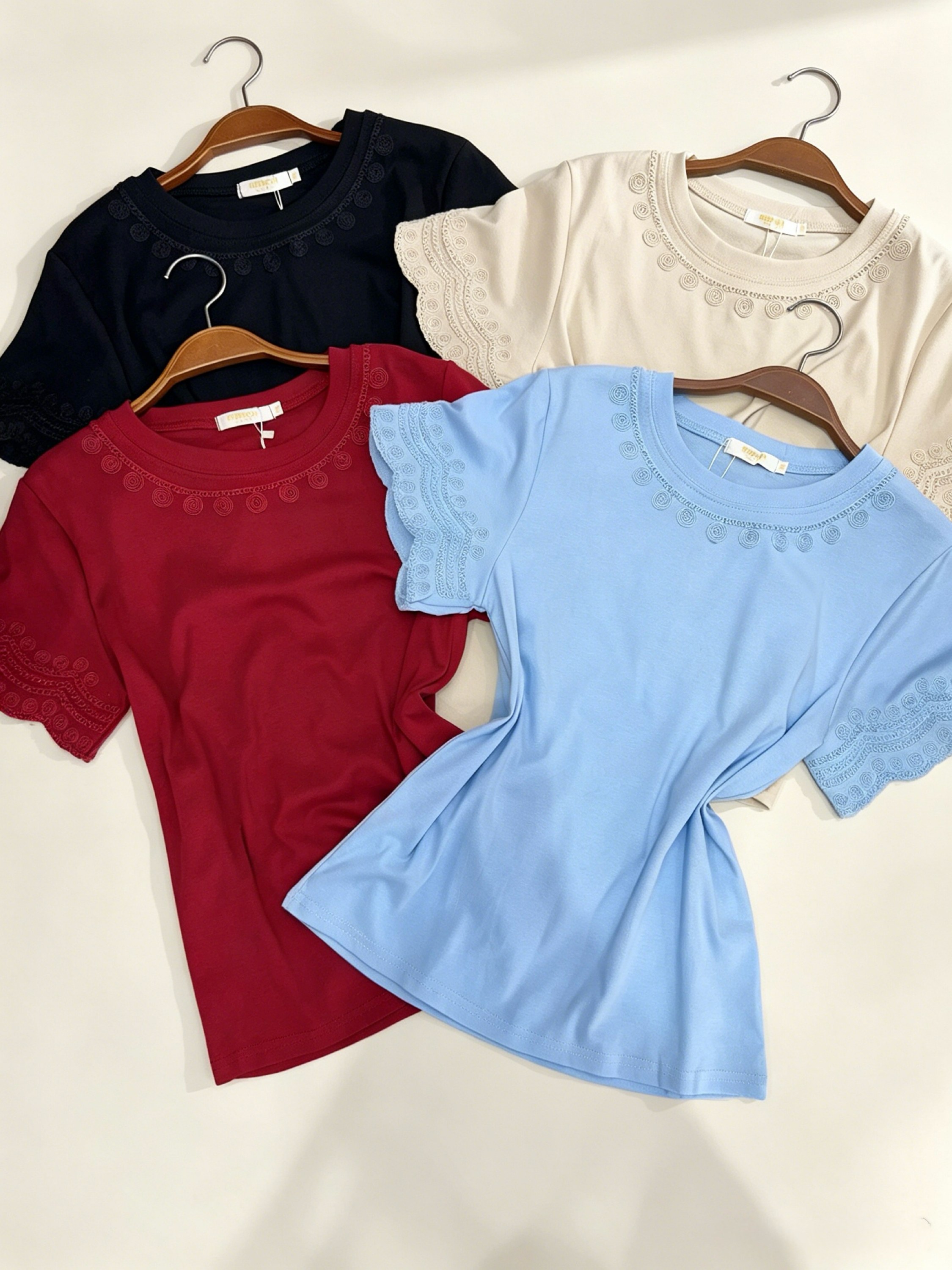 Blusa de algodão com bordado importado Pedro ji