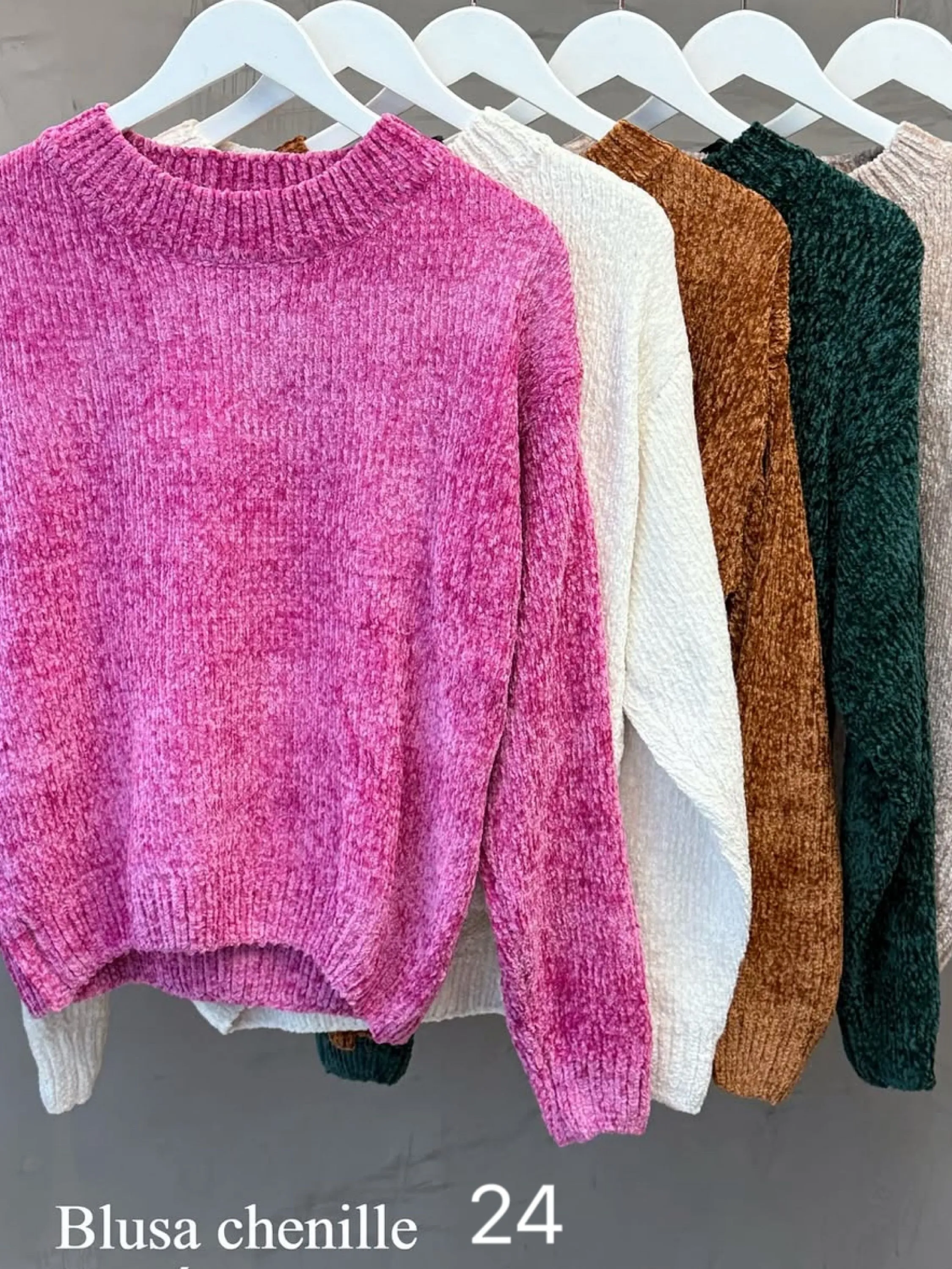 Blusa de chenille importado pedro ji