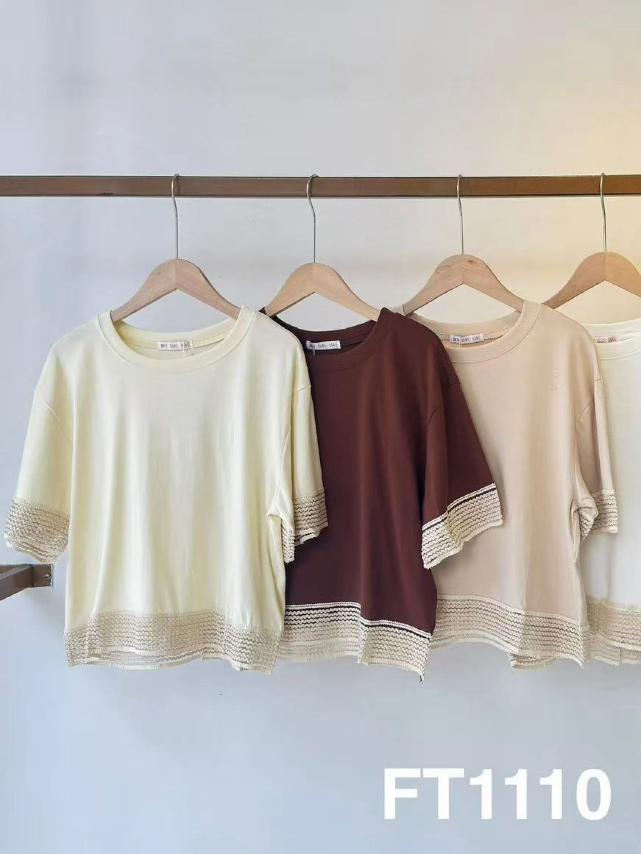 Blusa de algodão com bordado importado pedro ji