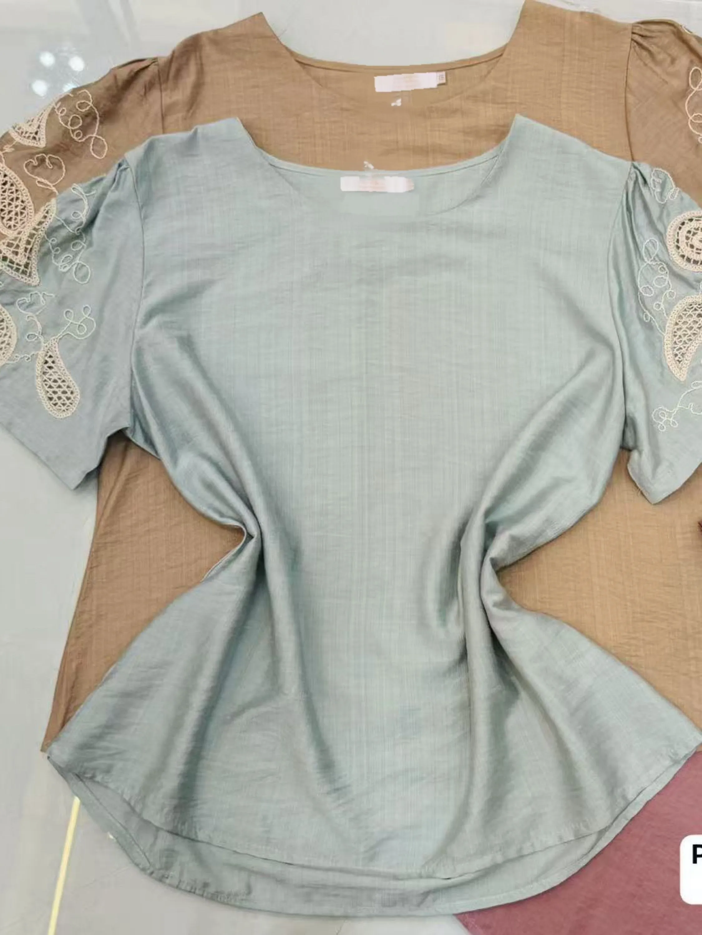 Blusa manga com bordado (plus ) importado pedro ji