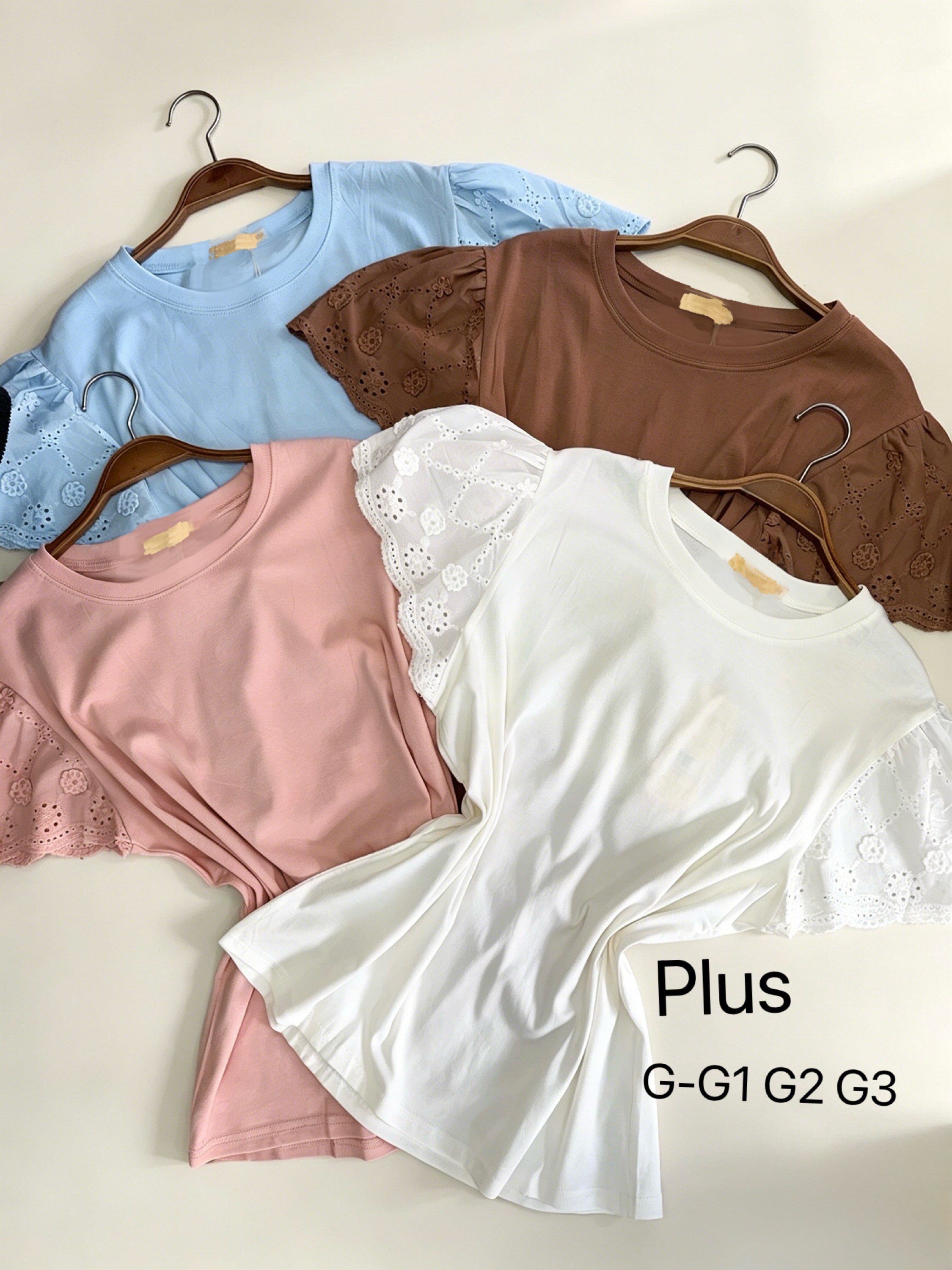 Blusa de algodão com leise (plus )importado Pedro ji