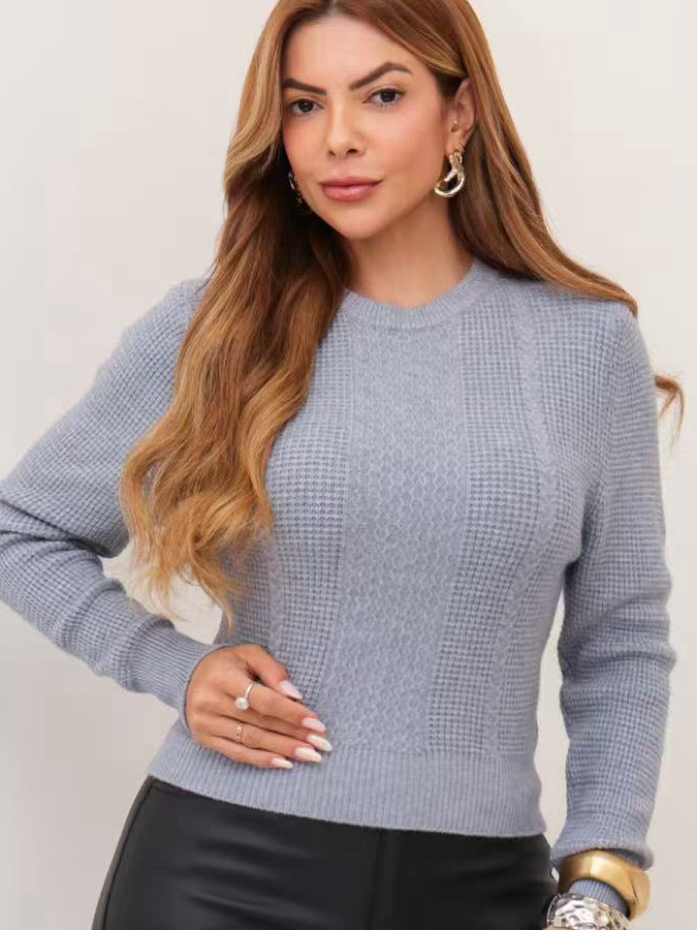 Blusa de cropped modal importado pedro ji