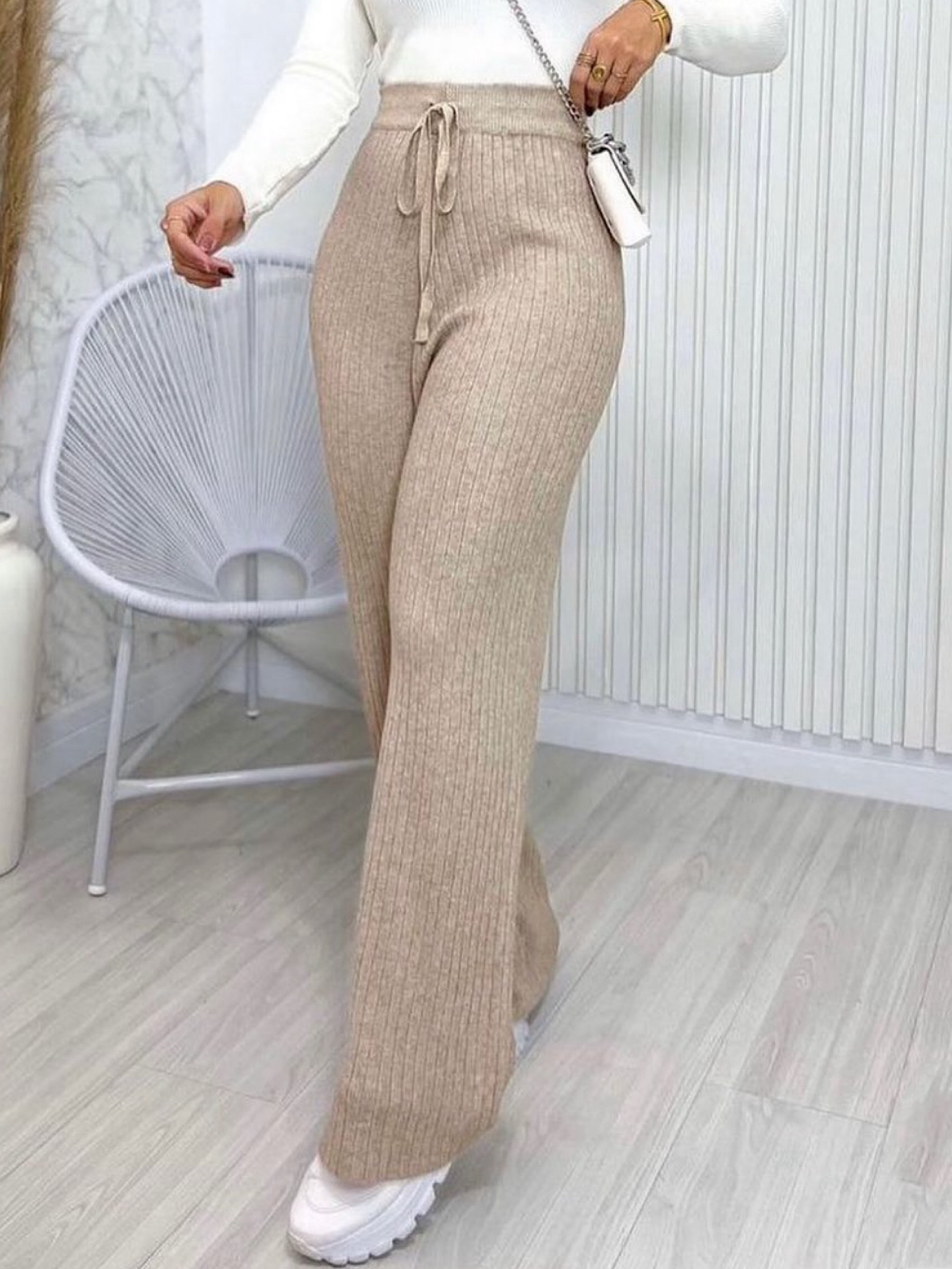 Calça de modal grosso importado pedro ji