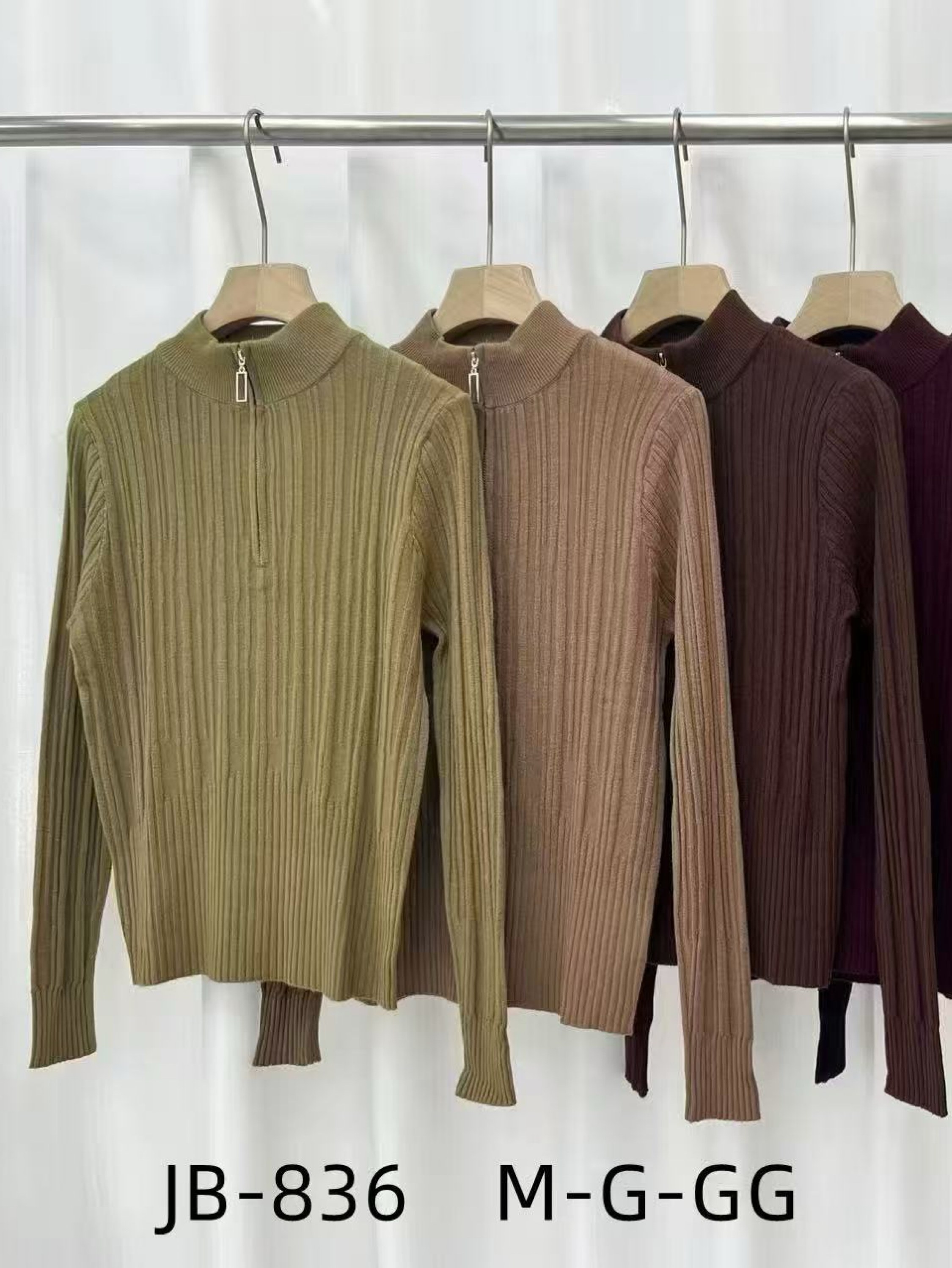 Blusa com zíper modal macio importado pedro ji