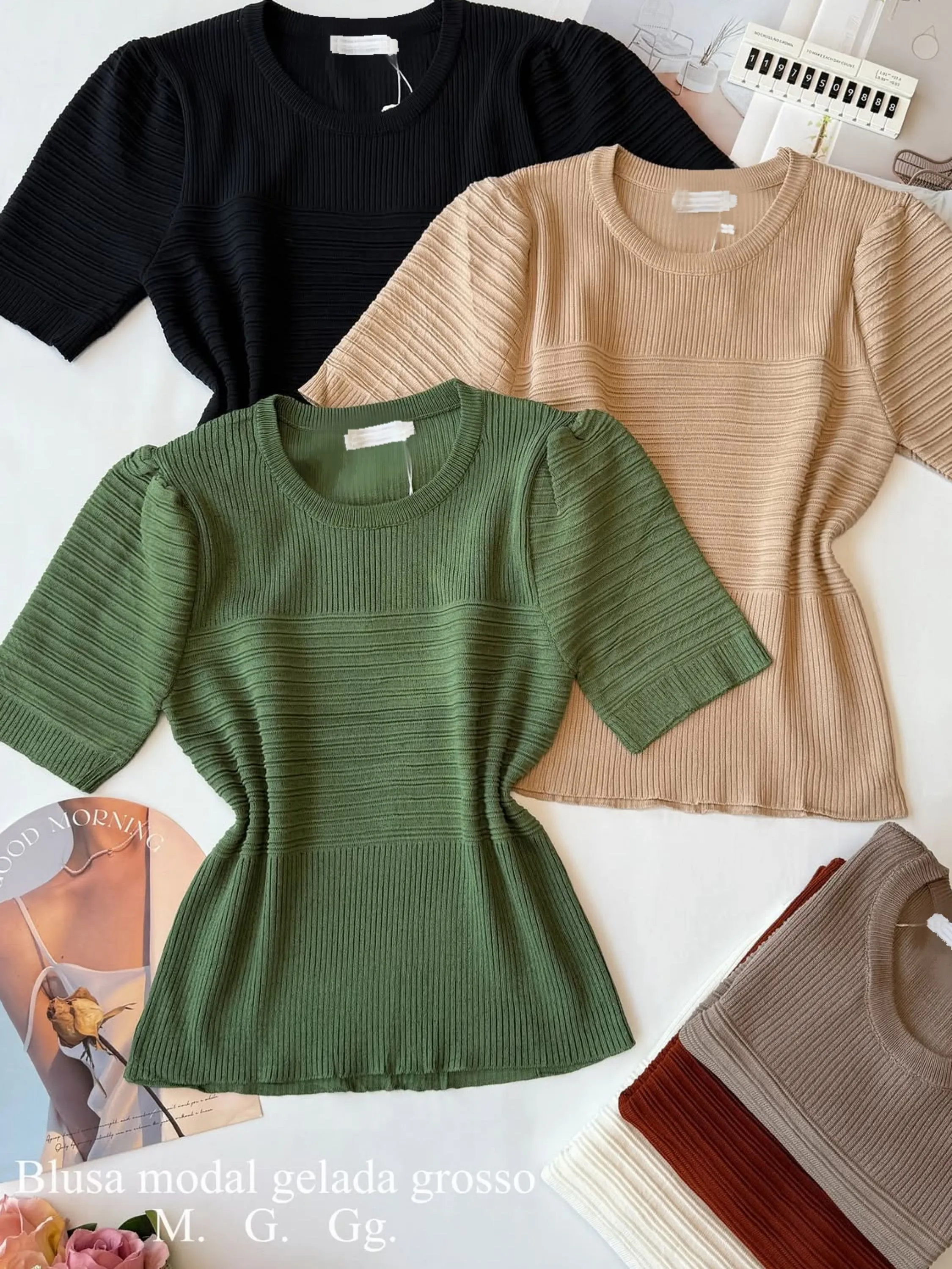 Blusa de modal fresquinho importado pedro ji