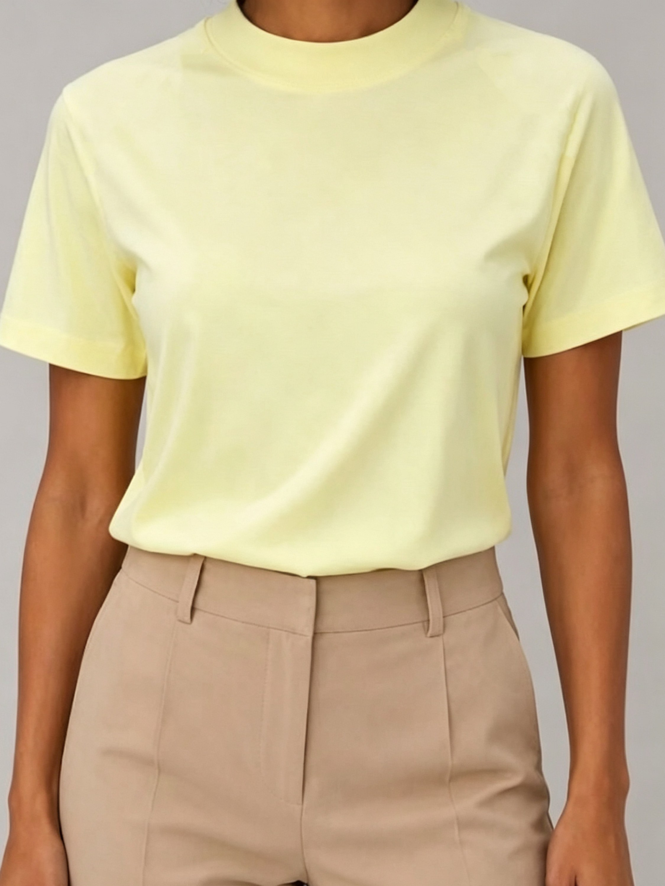 Blusa de algodão básico importado pedro ji
