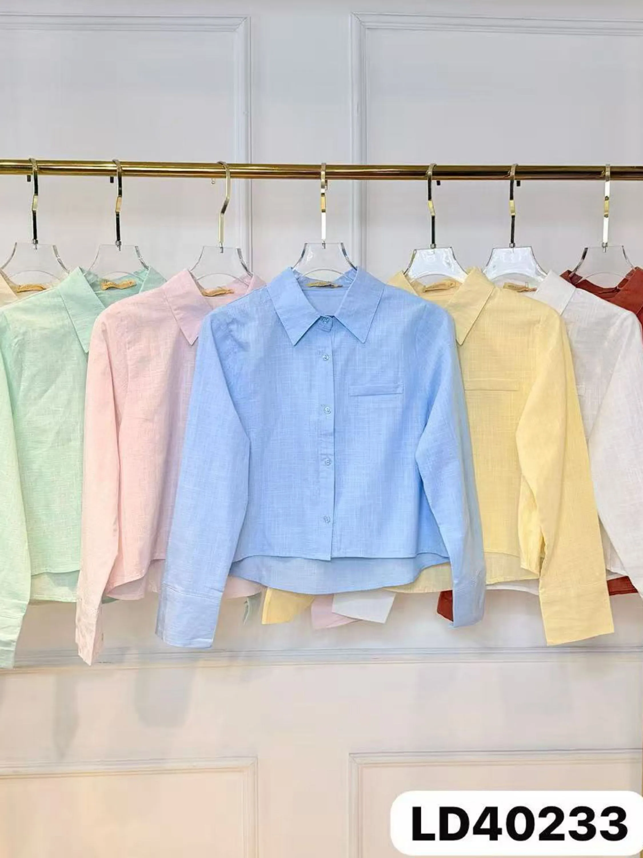 Blusa de cropped camisa linho importado pedro ji