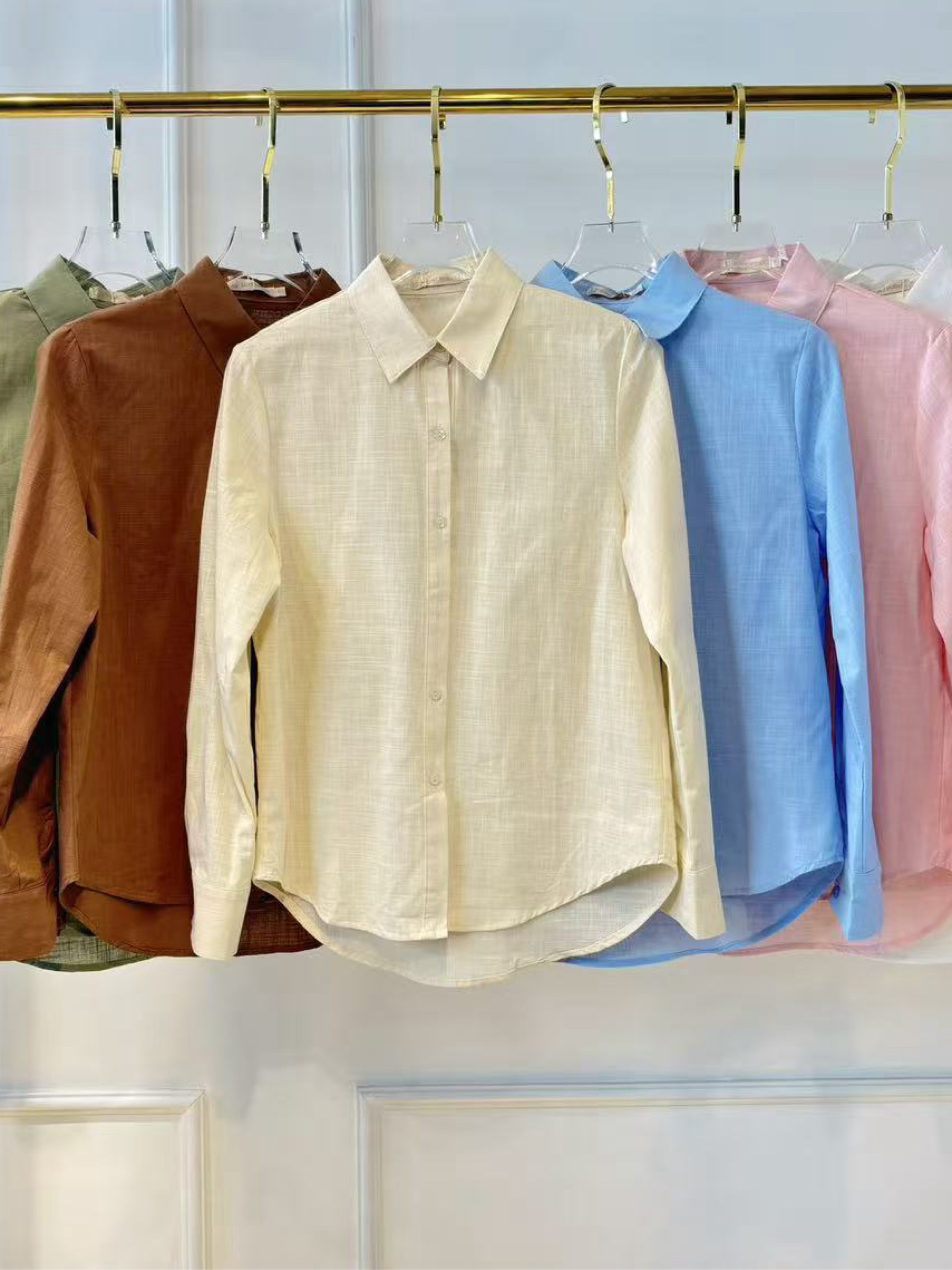 Blusa de camisa linho importado pedro ji