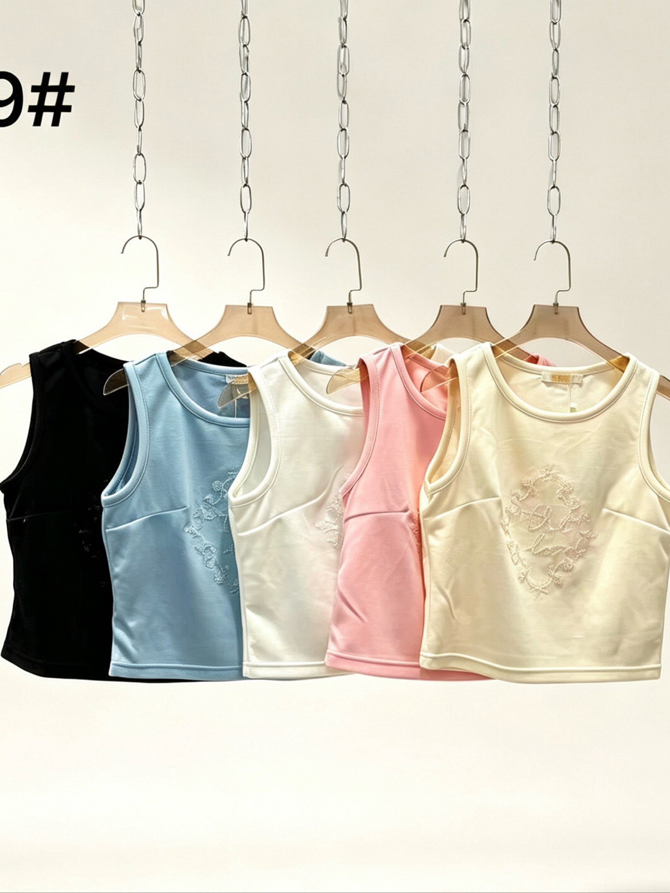 Blusa de cropped algodão com bordado importado Pedro ji