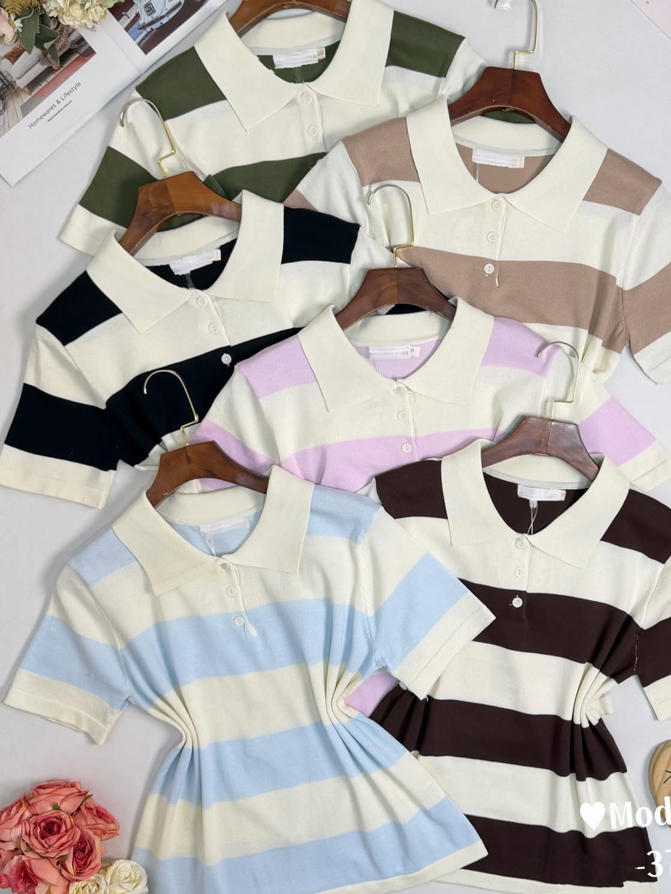 Blusa de modal fresquinho listrada importado  ji