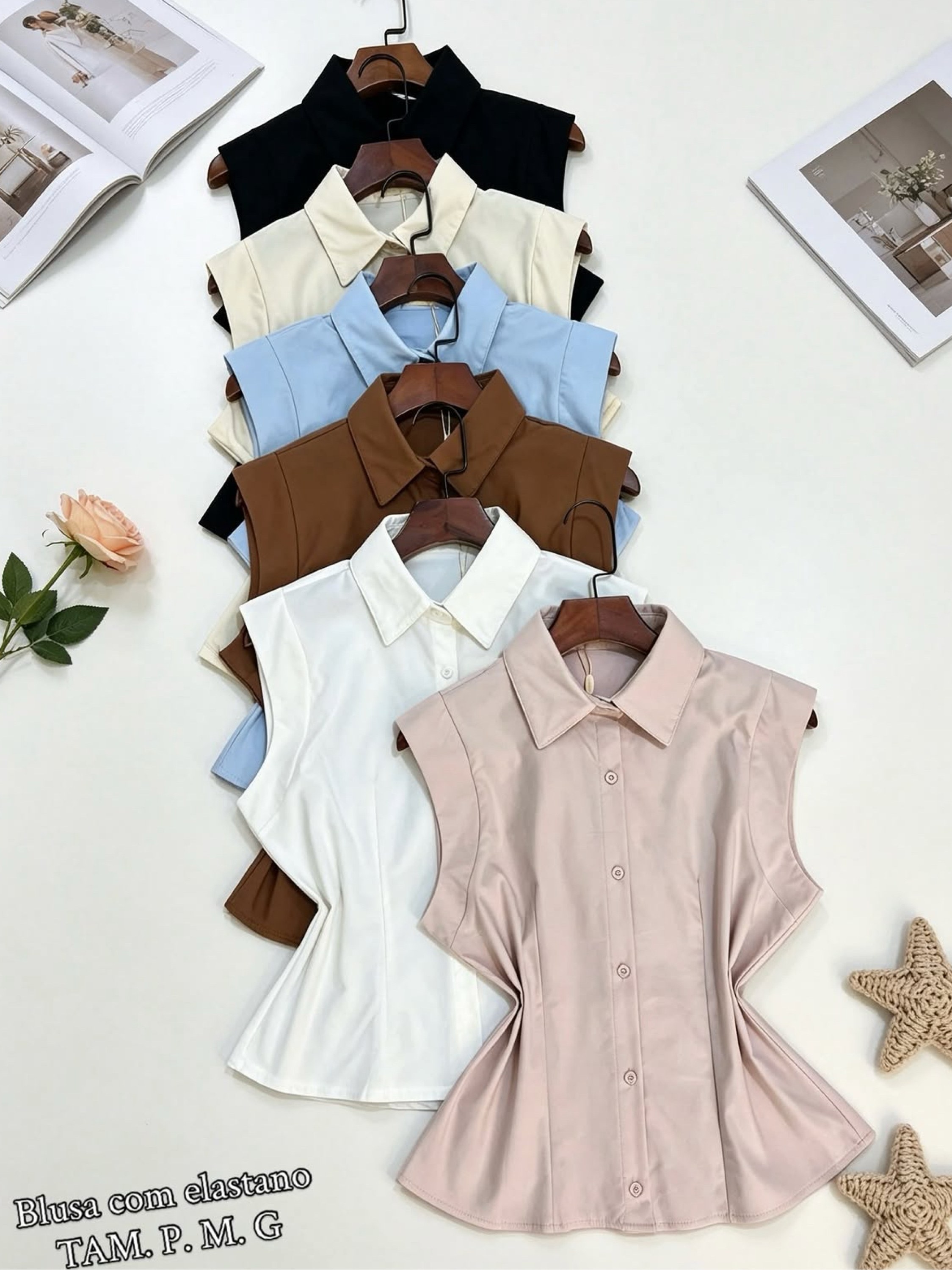 Blusa de cropped visco linho com elastano importado pedro ji