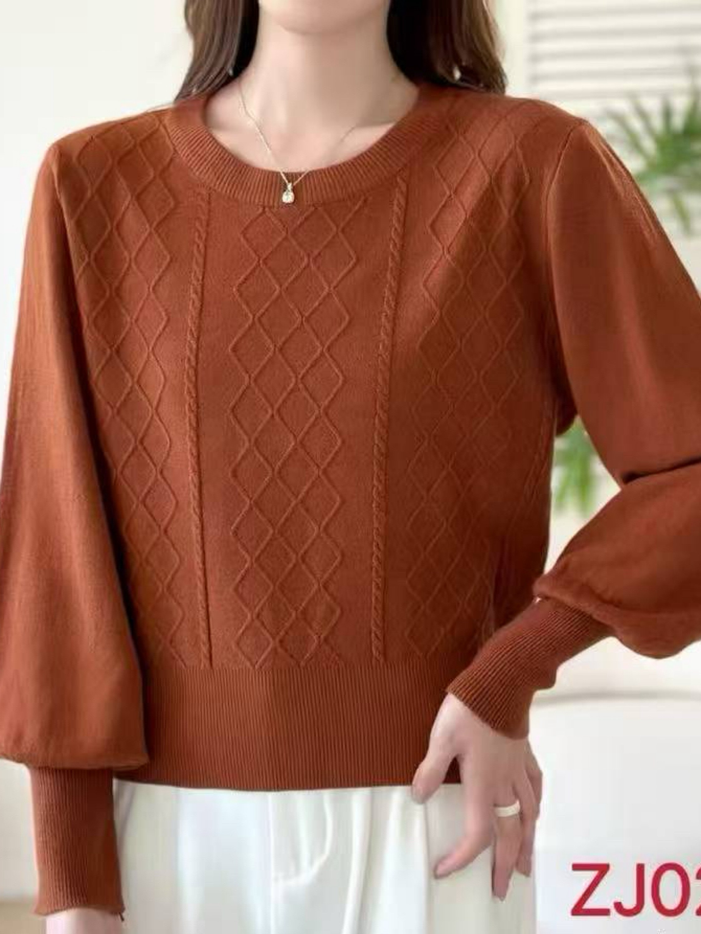 Blusa de modal manga bufante importado pedro ji