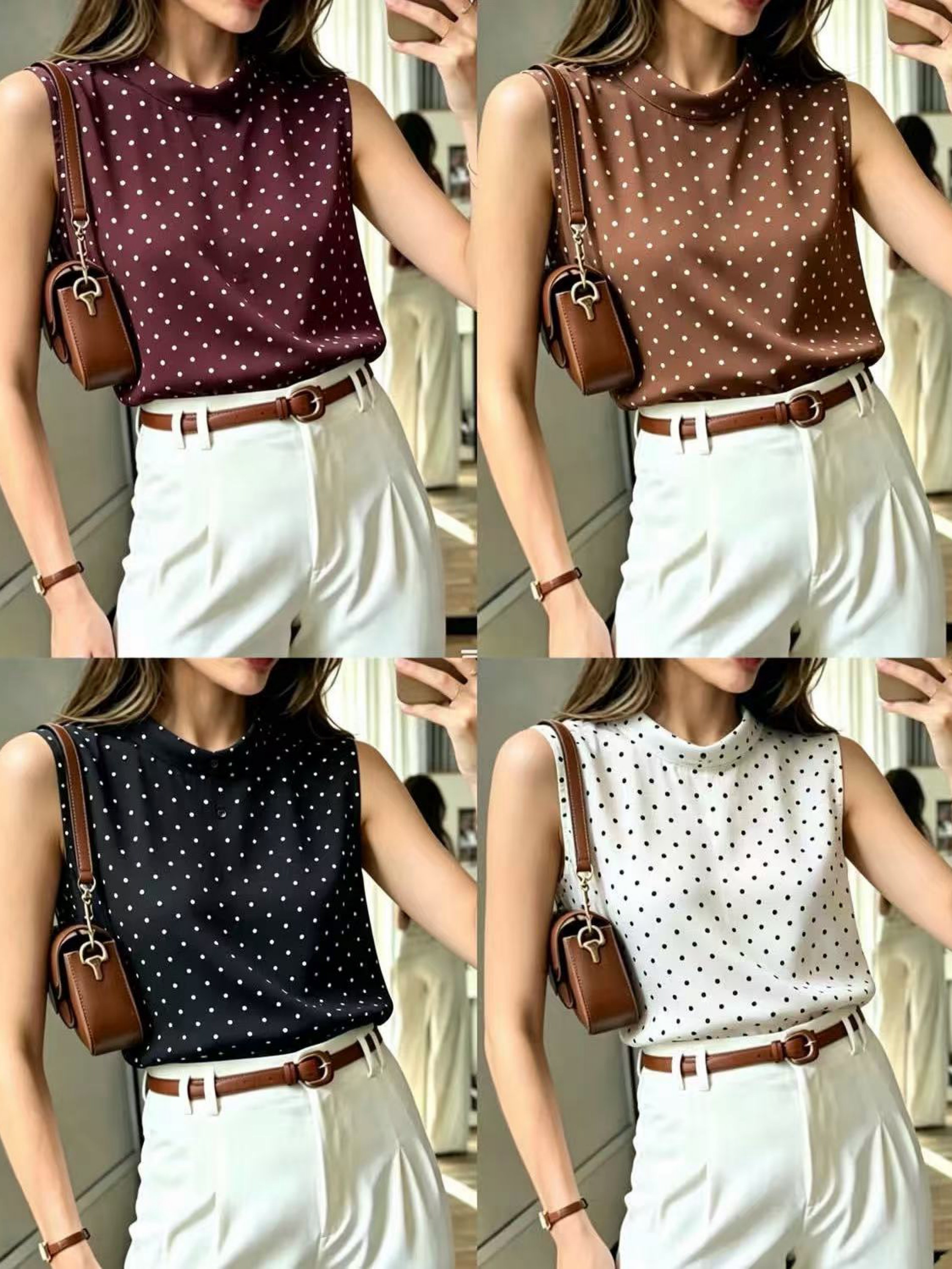 Blusa de bolinha importado pedro ji