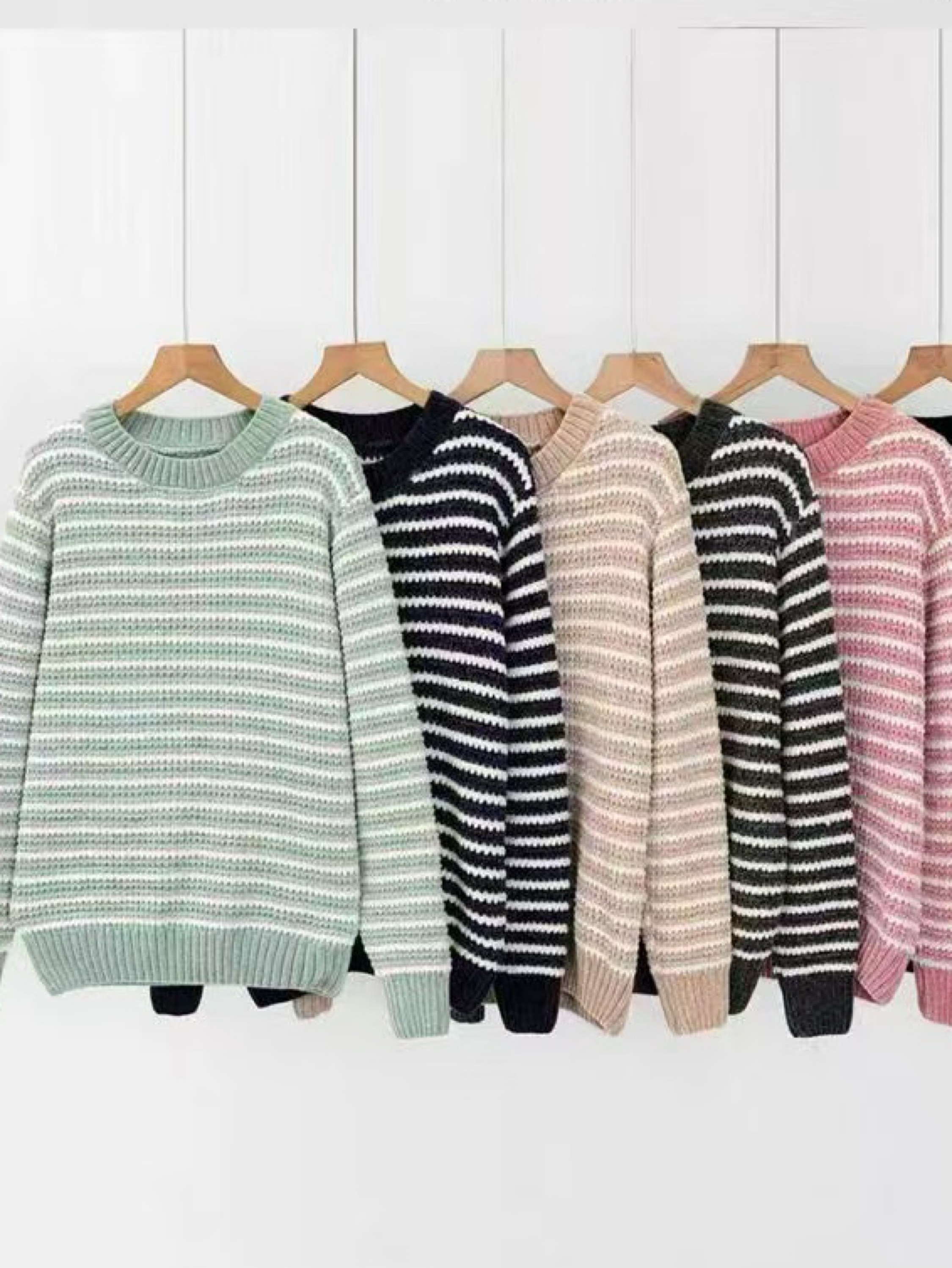 Blusa de chenile listrada importado pedro ji