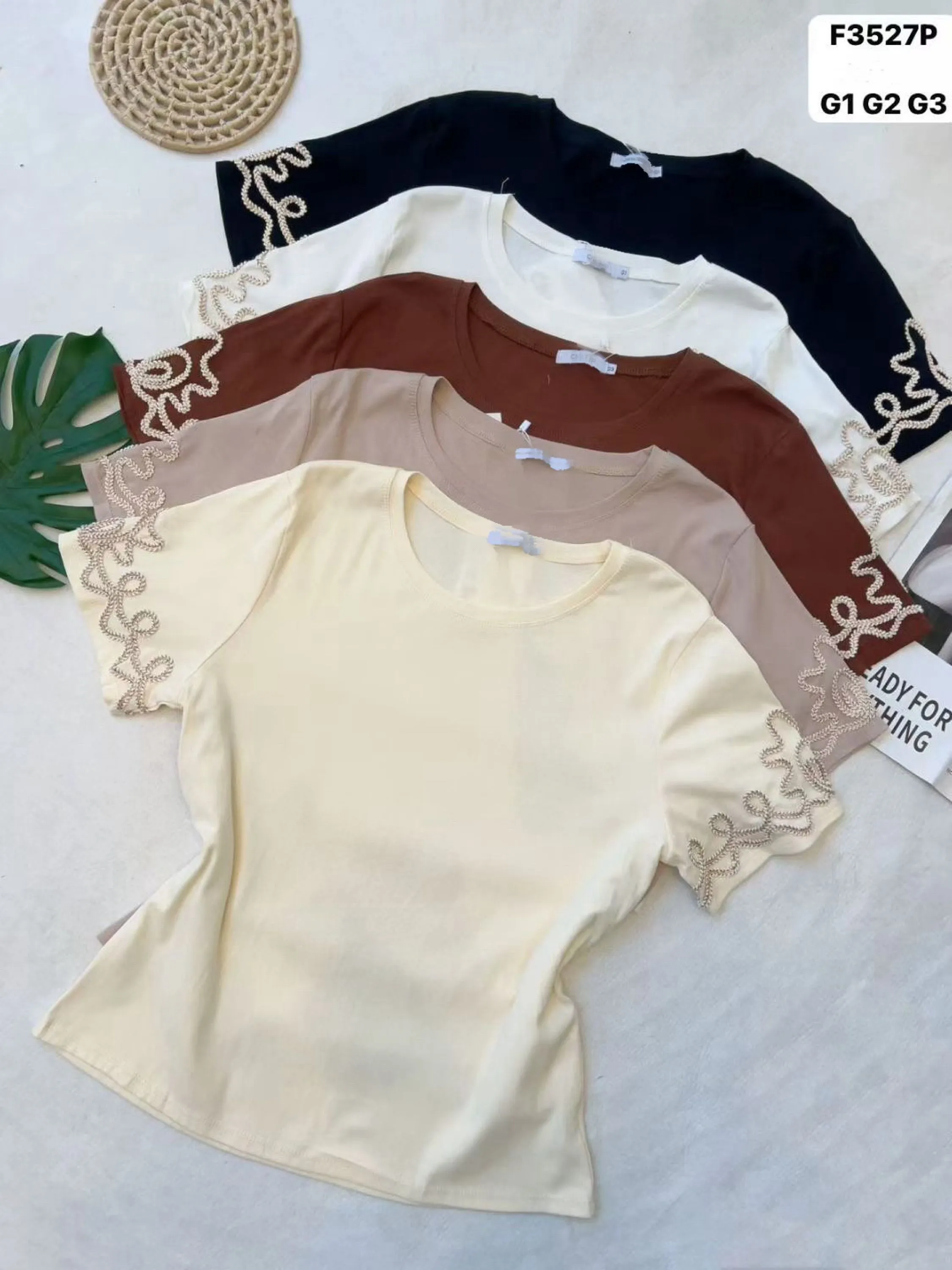 Blusa de algodão com bordado (plus)importado pedro ji