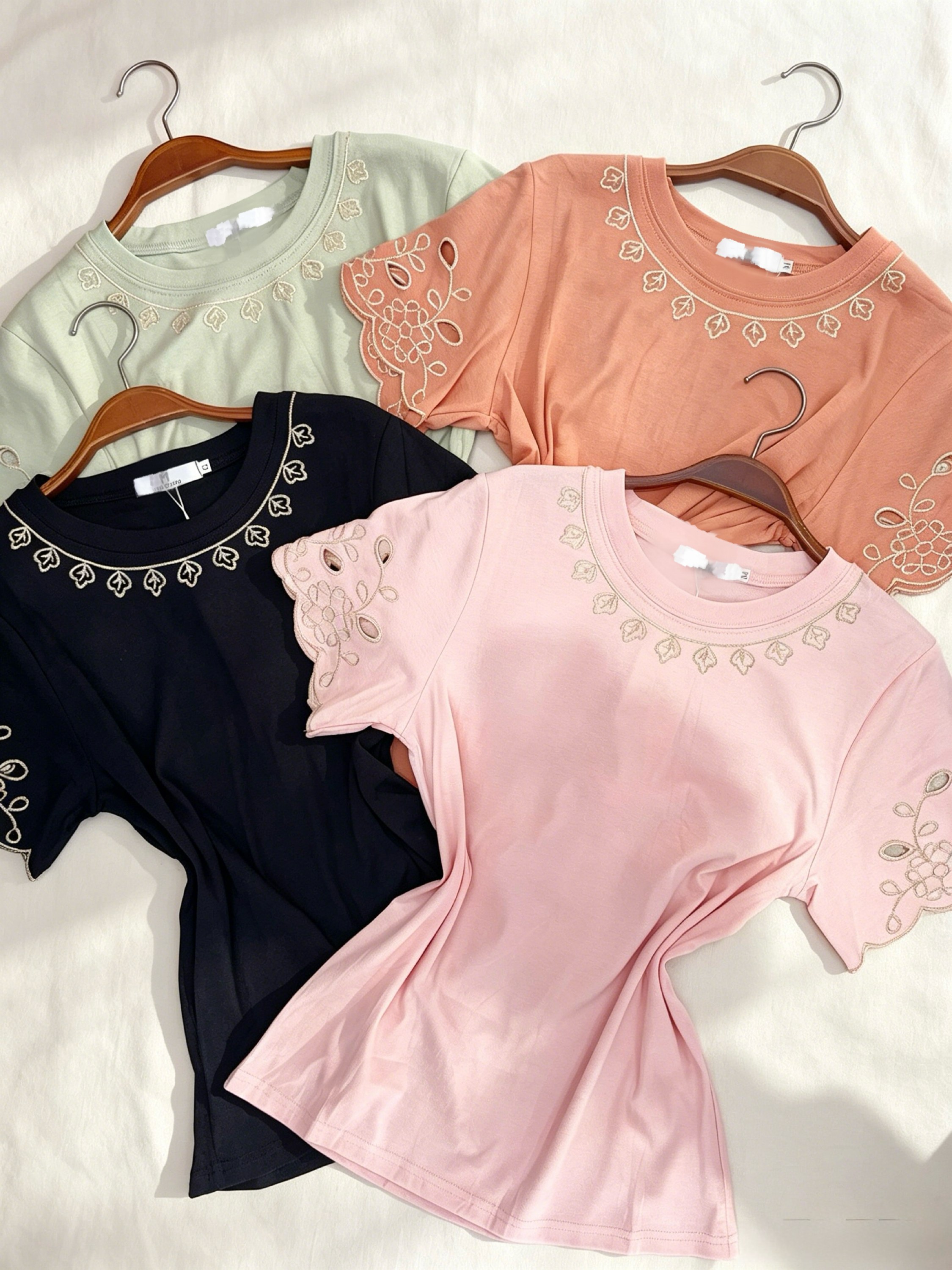 Blusa de algodão com bordado importado Pedro ji