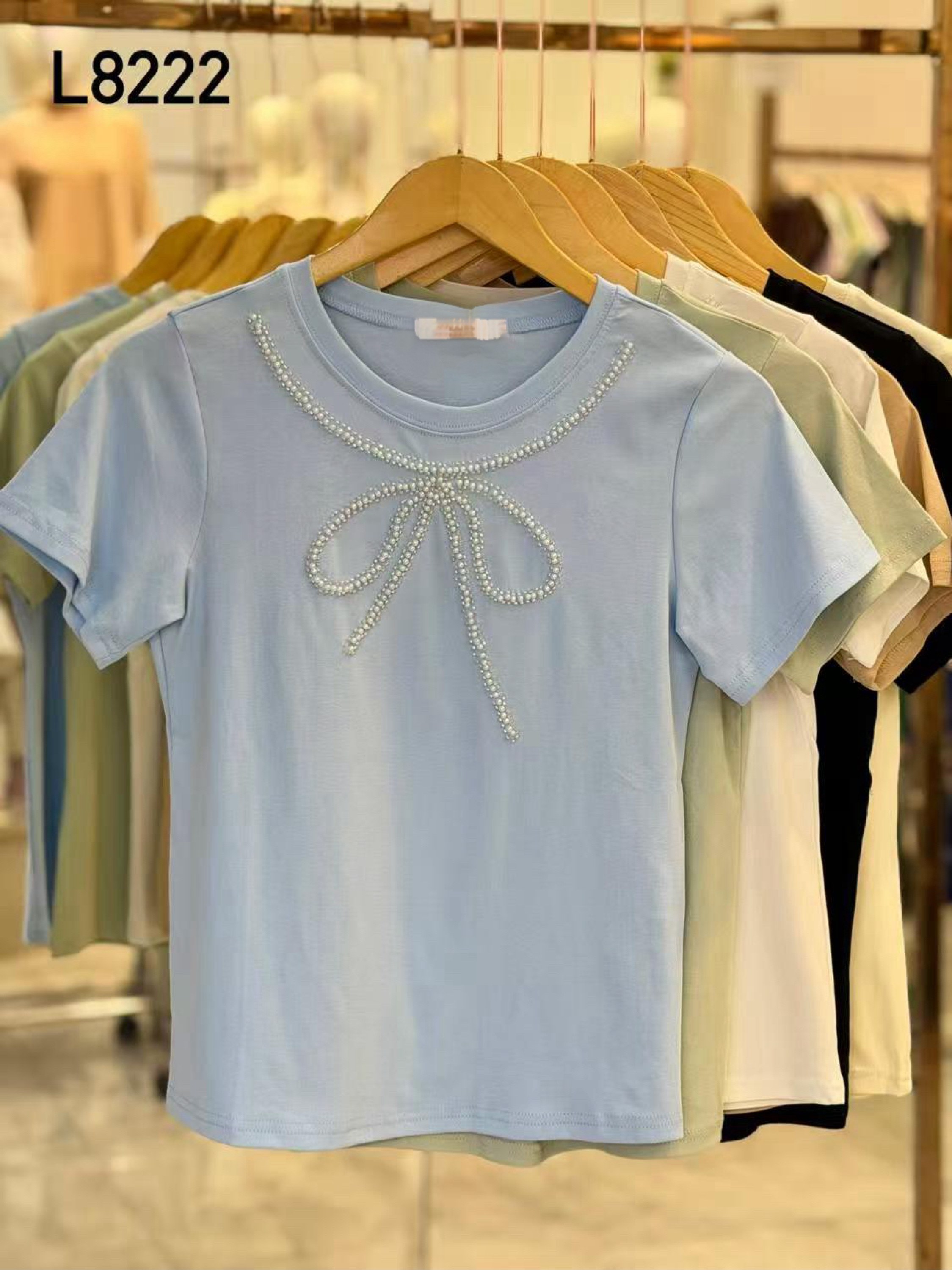 Blusa de algodão com pedraria importado pedro ji