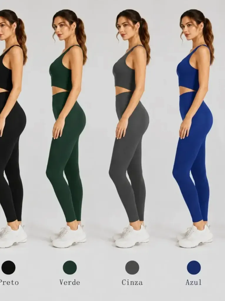 Conjunto Academia #633 Top+Legging P/M G/GG
