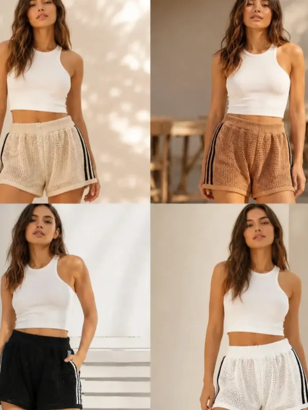 Saída de Praia sp-014 - Short Tamanho Único Veste 36-42