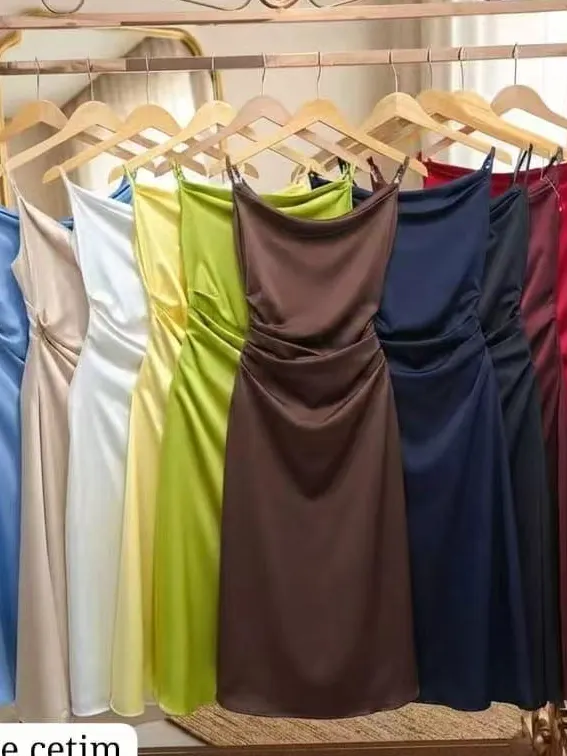 Vestido De Cetim P M G GG XY-5512