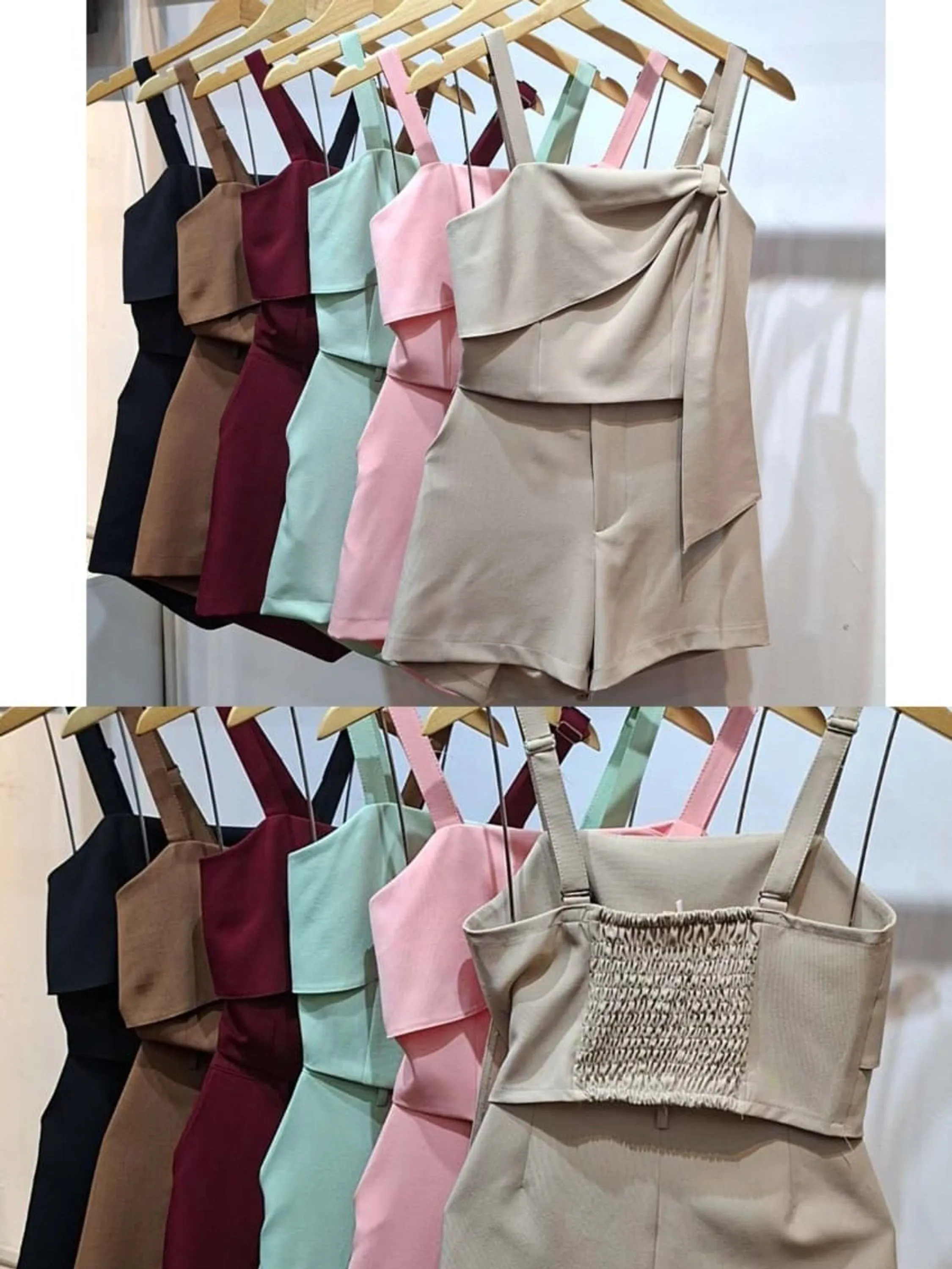 Conjunto alfaiataria blusa e shorts