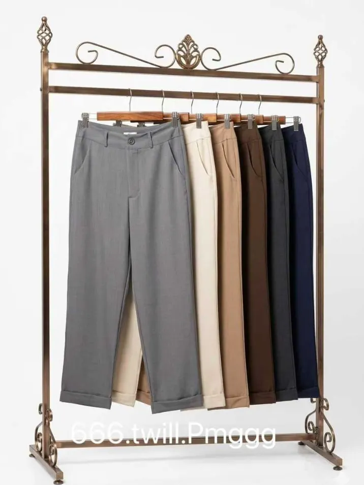 Calça Twill Cropeed no Baixo P M G GG XY-666