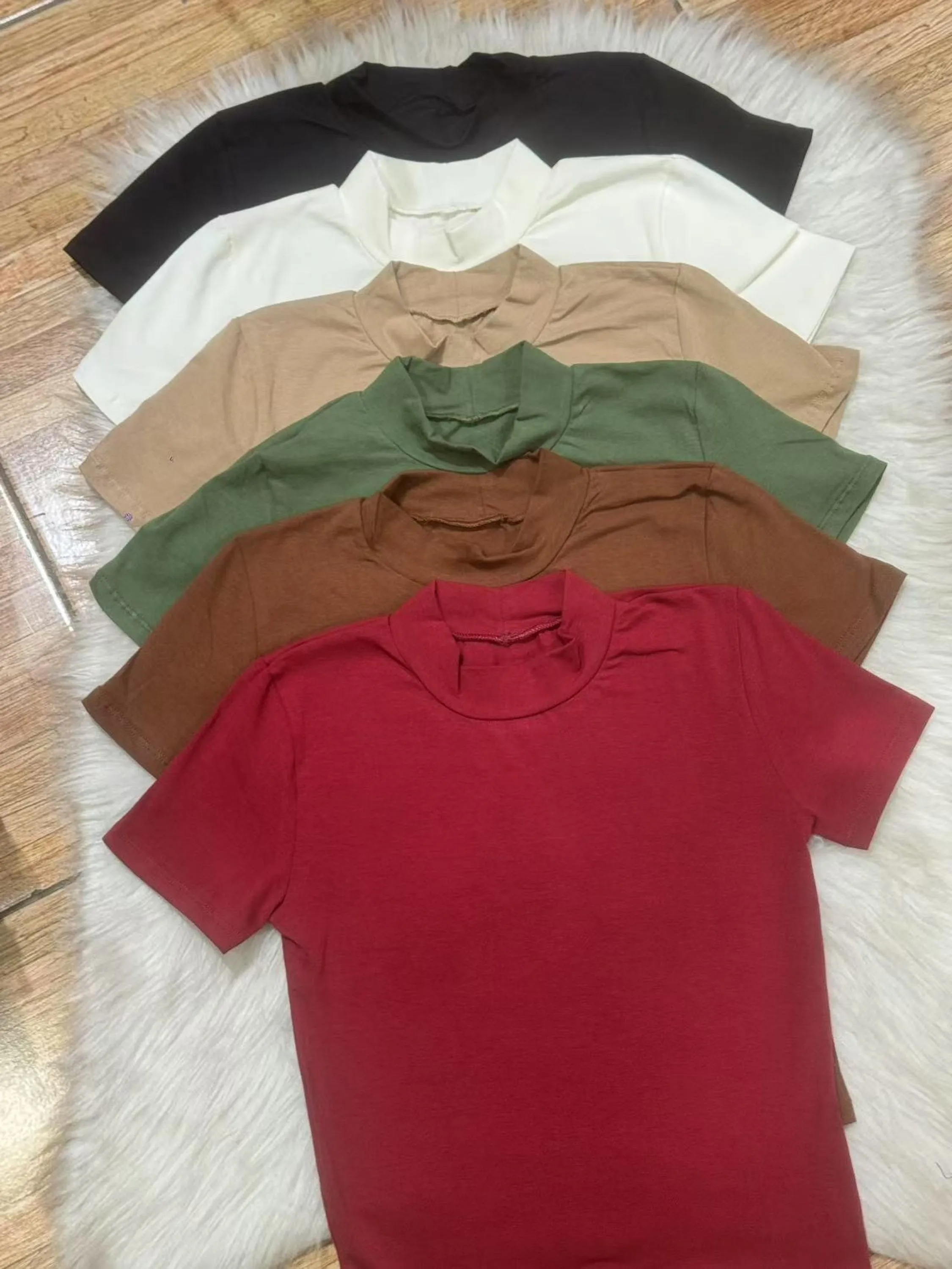 Blusa algodão cotto manga curta