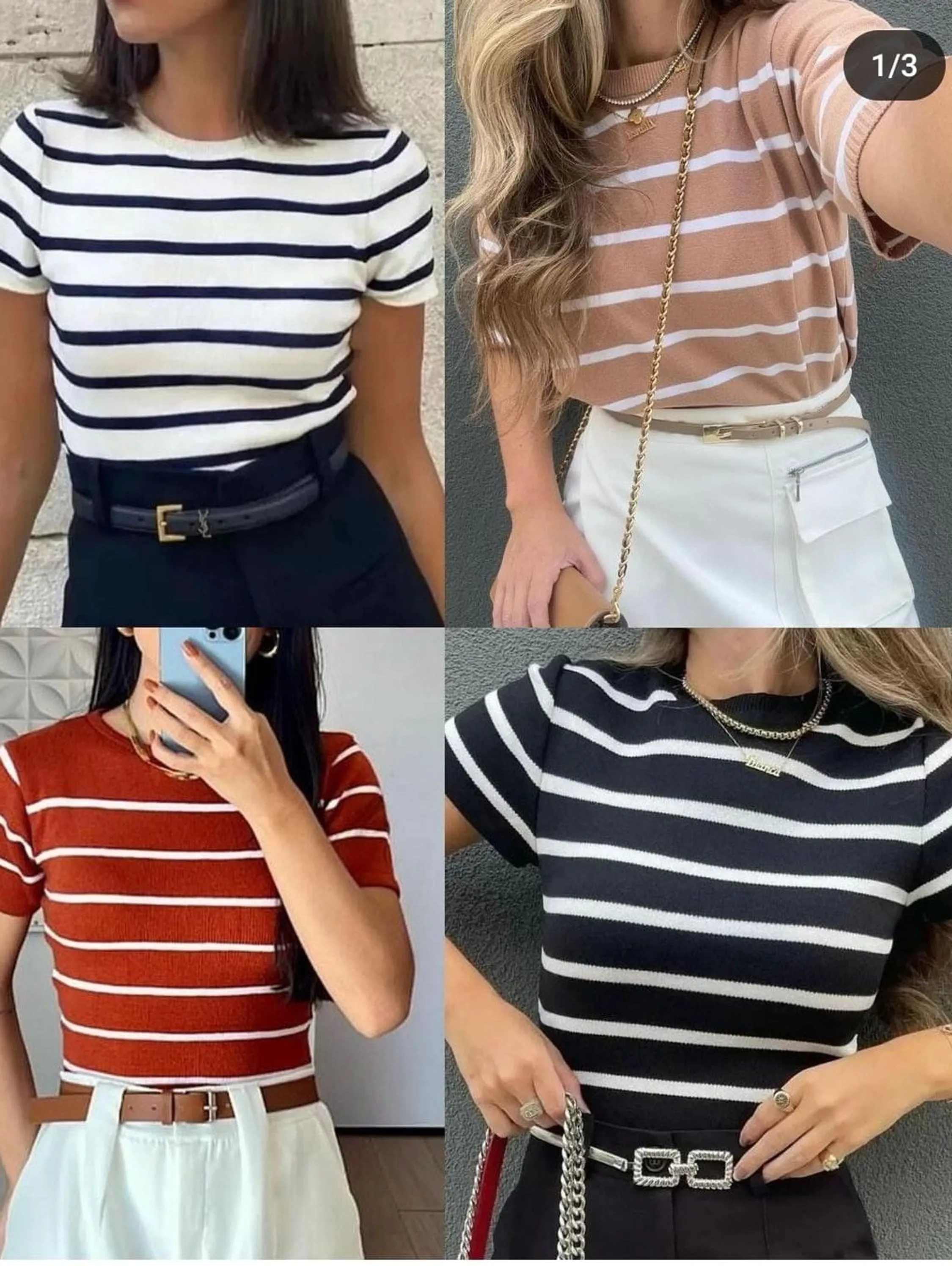 PROMOÇÃO Cropped Modal Listrado