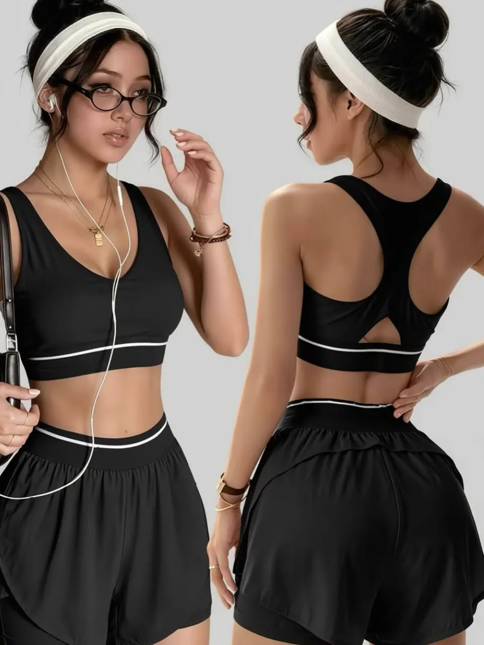 Conjunto Poliamida Inspiração Alô P M G GG Zt024 Academia