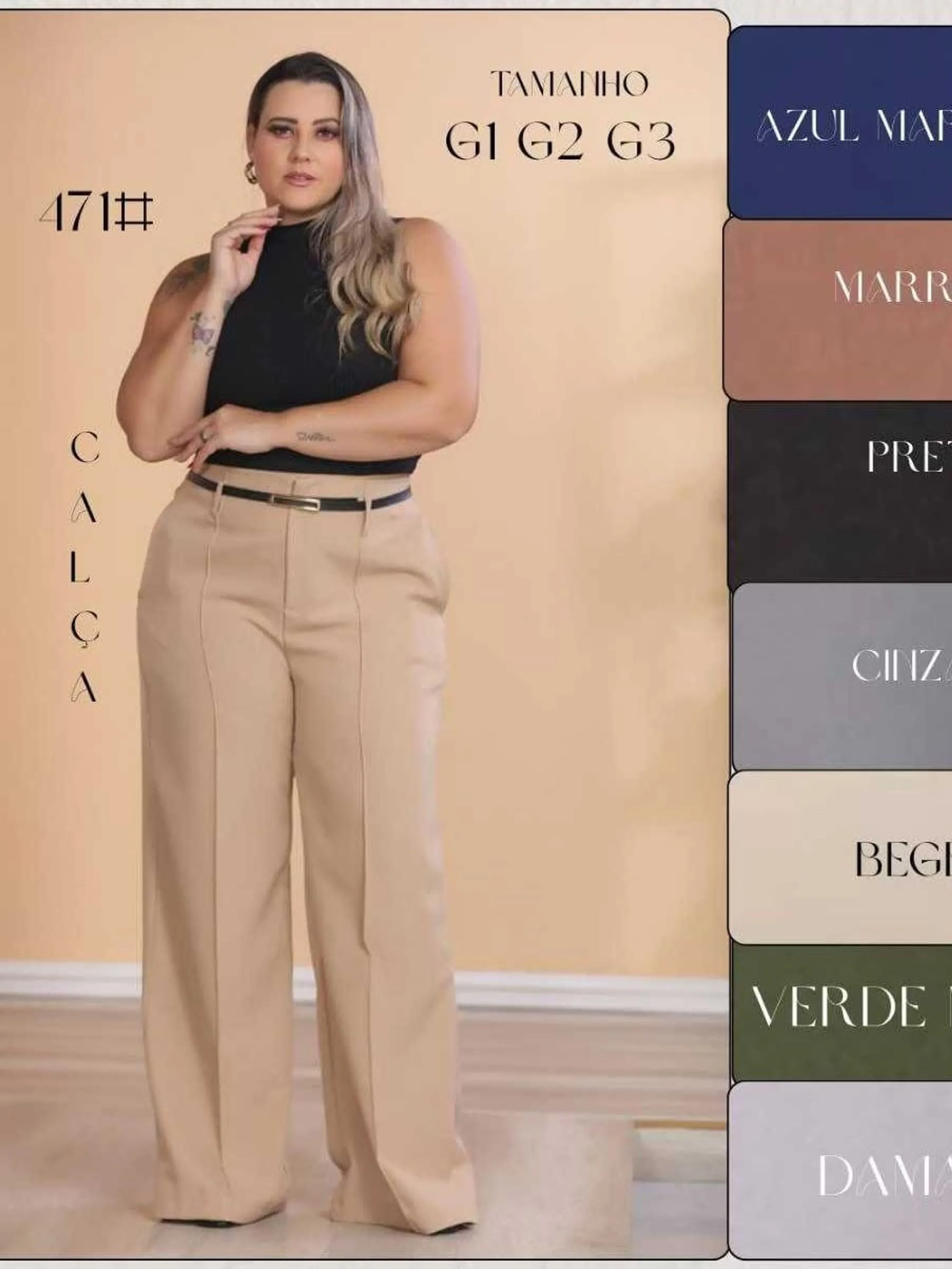 Calça Twil plus size #471